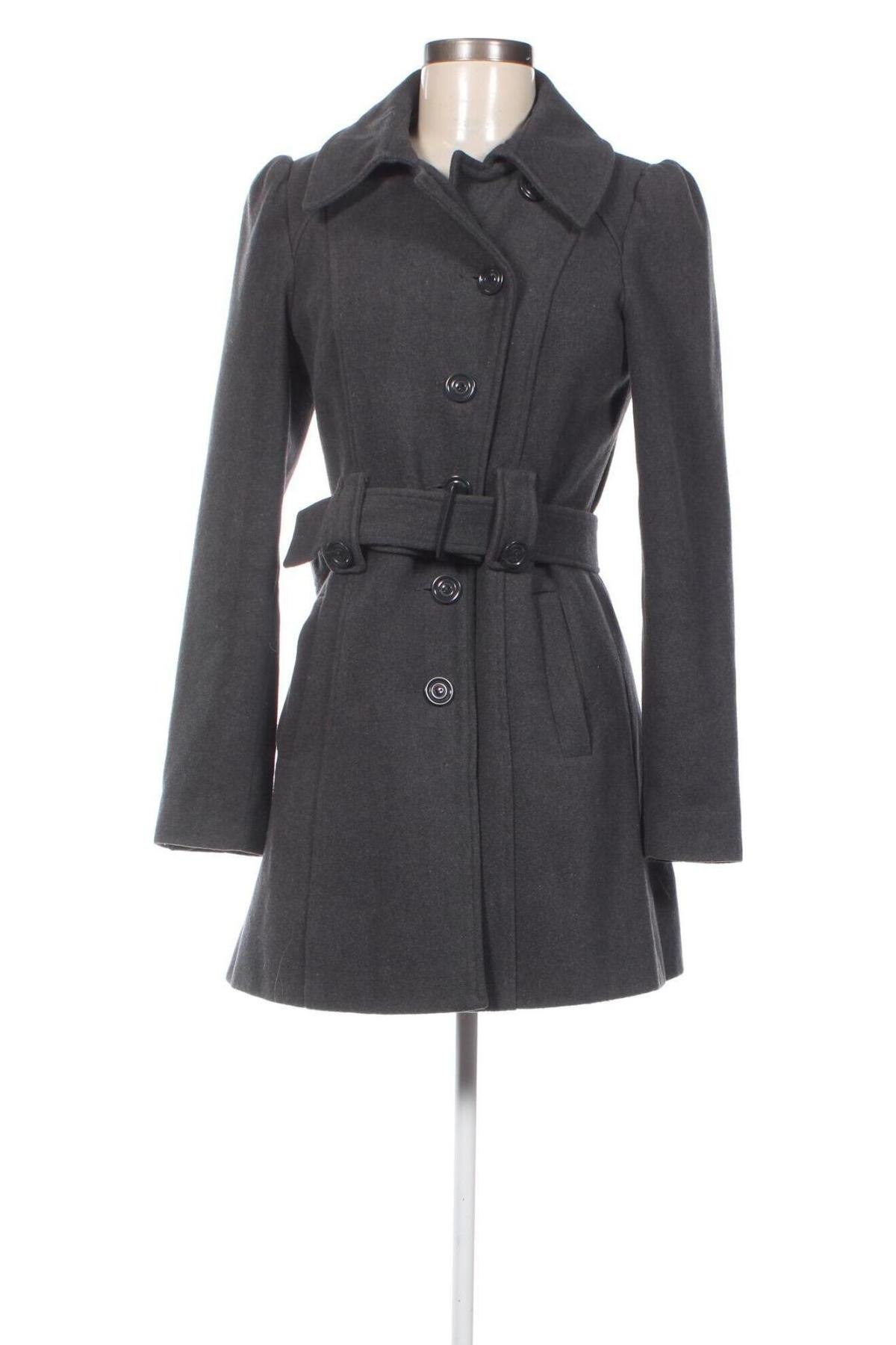 Palton de femei F&F, Mărime M, Culoare Gri, Preț 105,59 Lei