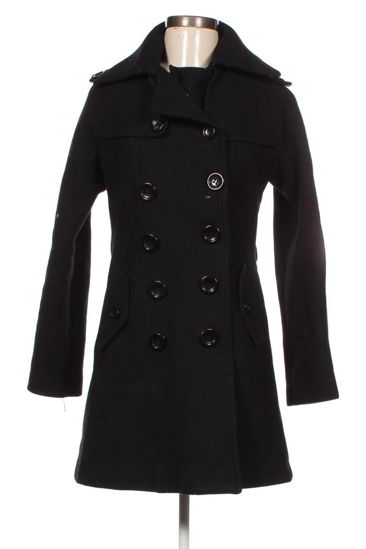 Γυναικείο παλτό Gaudi, Μέγεθος S, Χρώμα Μαύρο, Τιμή 27,28 €