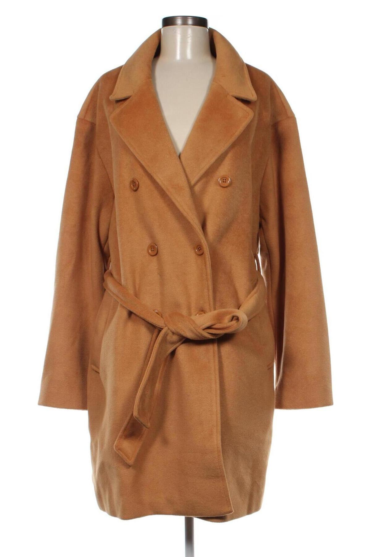 Дамско палто NA-KD, Размер L, Цвят Кафяв, Цена 66,41 лв.