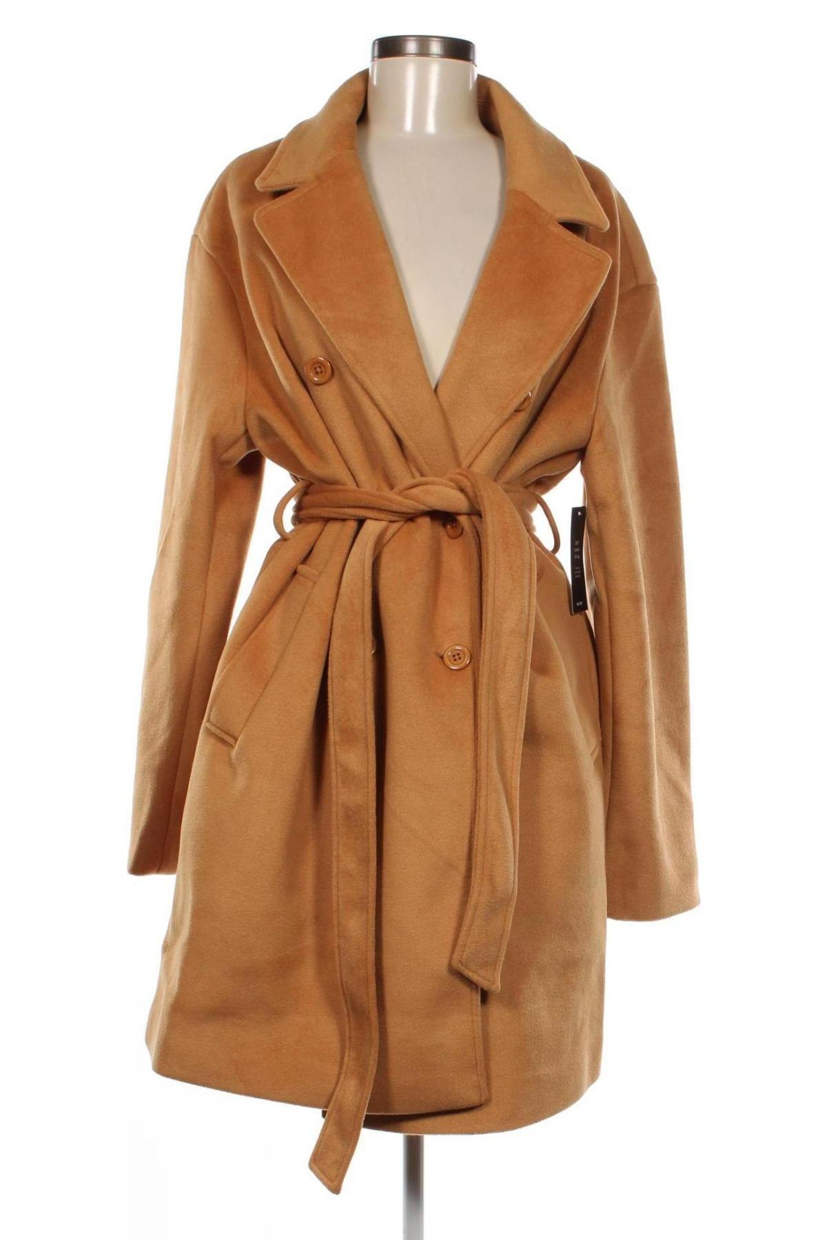 Γυναικείο παλτό NA-KD, Μέγεθος M, Χρώμα Καφέ, Τιμή 50,80 €