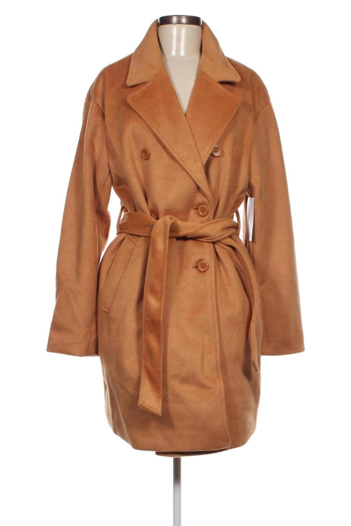 Дамско палто NA-KD, Размер XS, Цвят Бежов, Цена 229,00 лв.