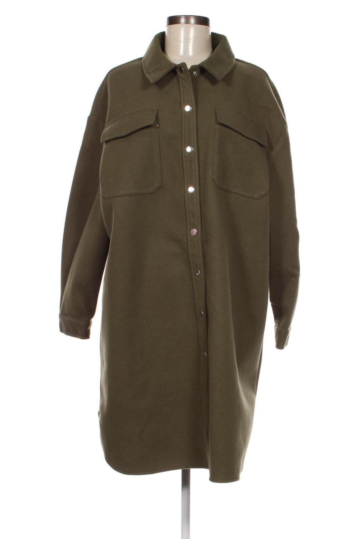 Γυναικείο παλτό ONLY, Μέγεθος L, Χρώμα Πράσινο, Τιμή 21,55 €
