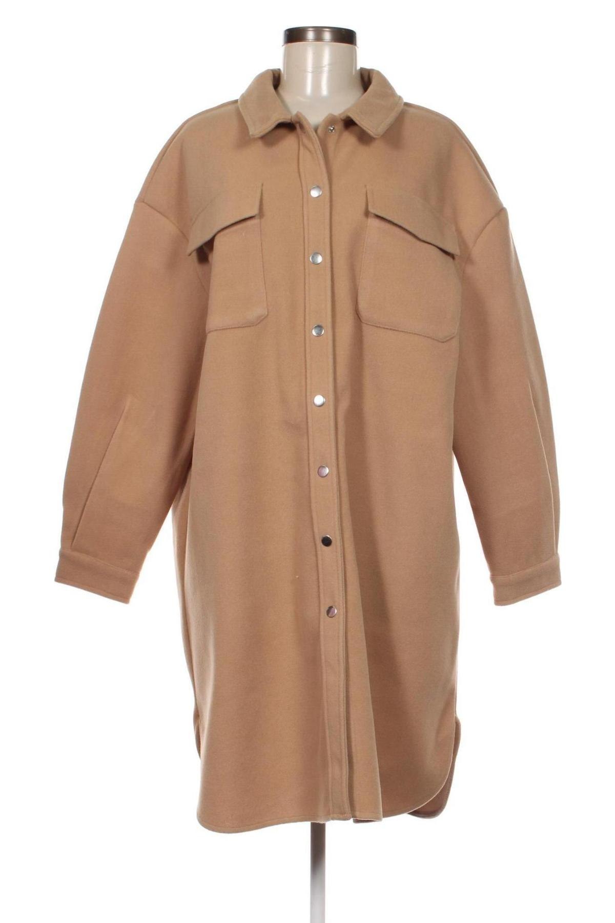 Дамско палто ONLY, Размер L, Цвят Бежов, Цена 52,25 лв.