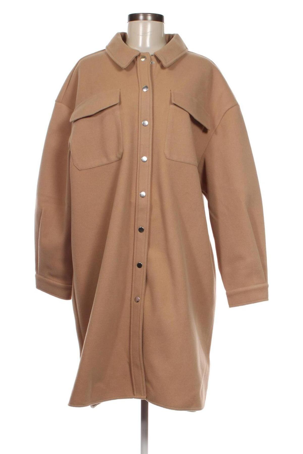 Дамско палто ONLY, Размер XL, Цвят Бежов, Цена 43,70 лв.