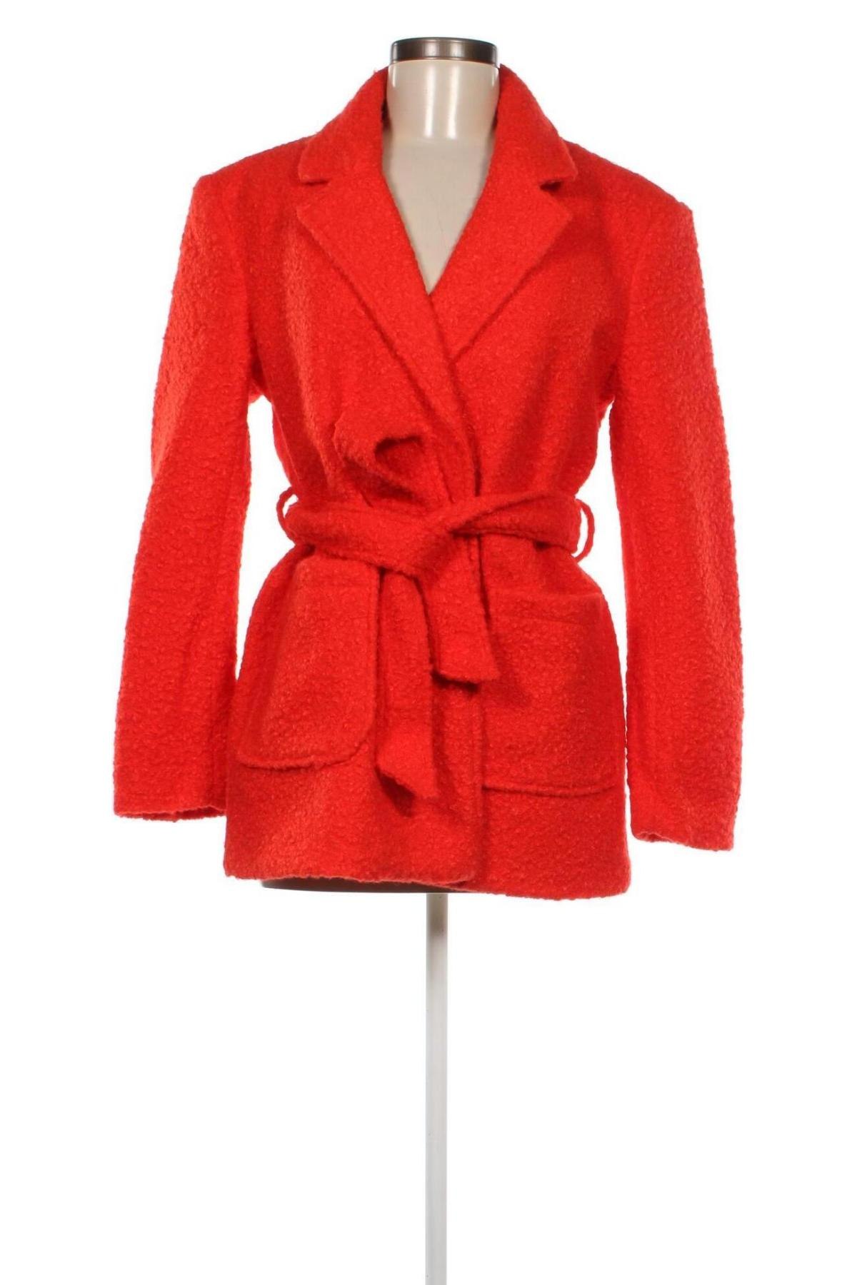 Дамско палто ONLY, Размер XS, Цвят Червен, Цена 47,96 лв.