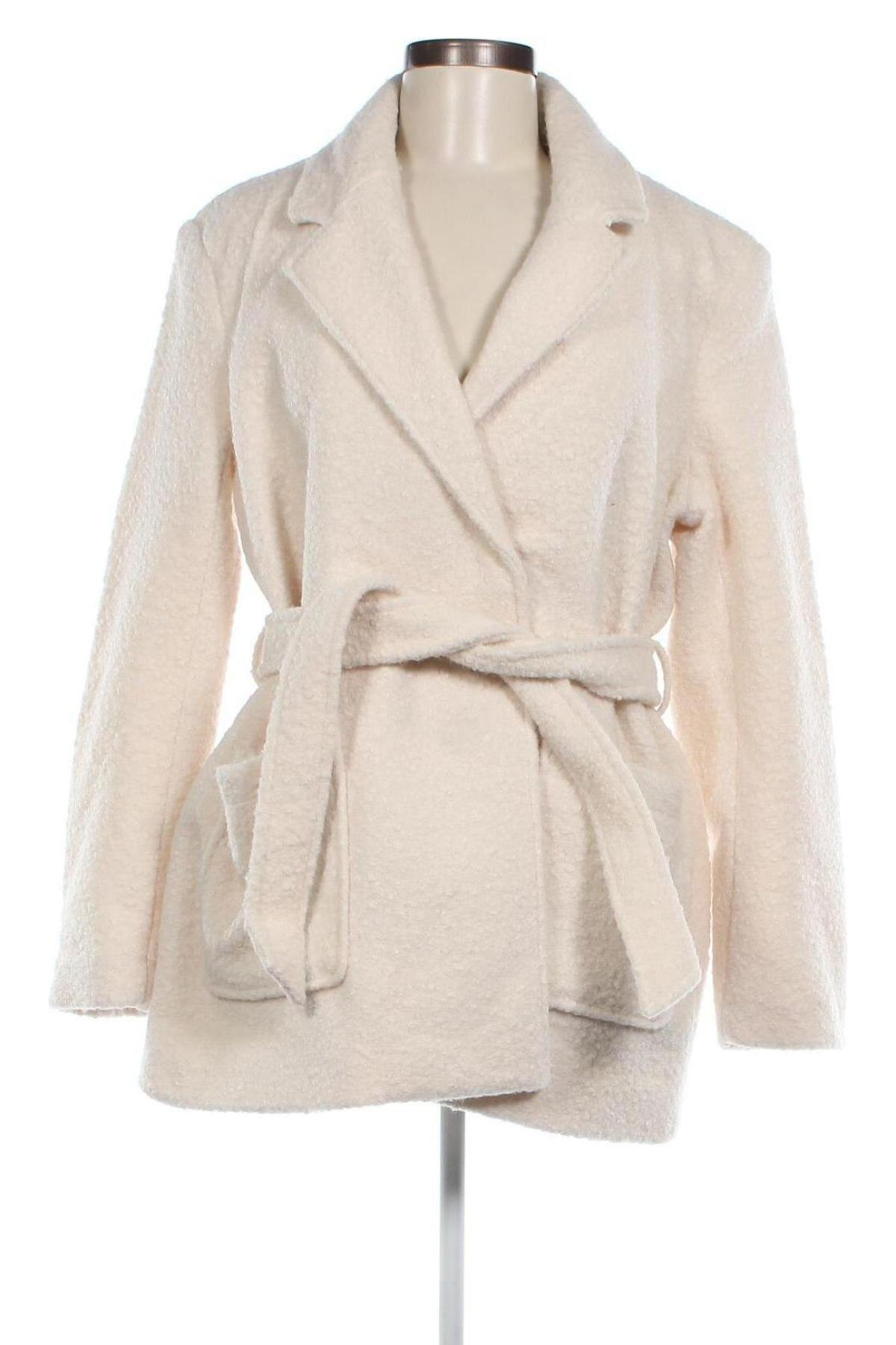 Дамско палто ONLY, Размер M, Цвят Екрю, Цена 54,50 лв.