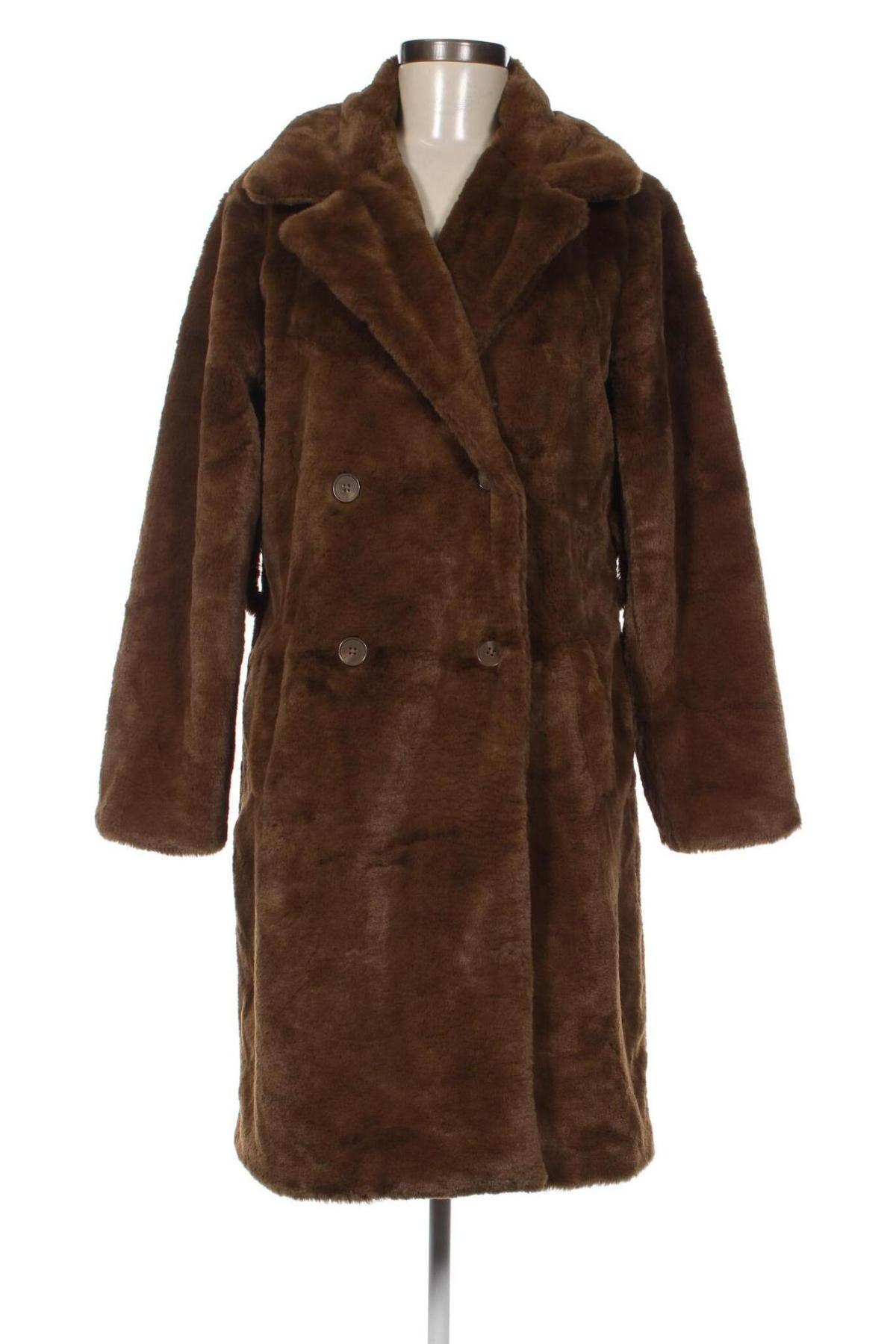 Дамско палто Object, Размер M, Цвят Кафяв, Цена 32,64 лв.