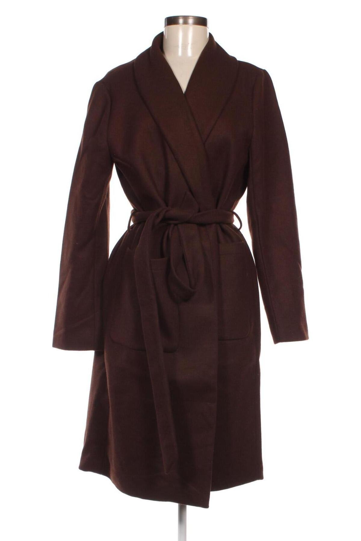 Дамско палто Pieces, Размер XL, Цвят Кафяв, Цена 32,70 лв.