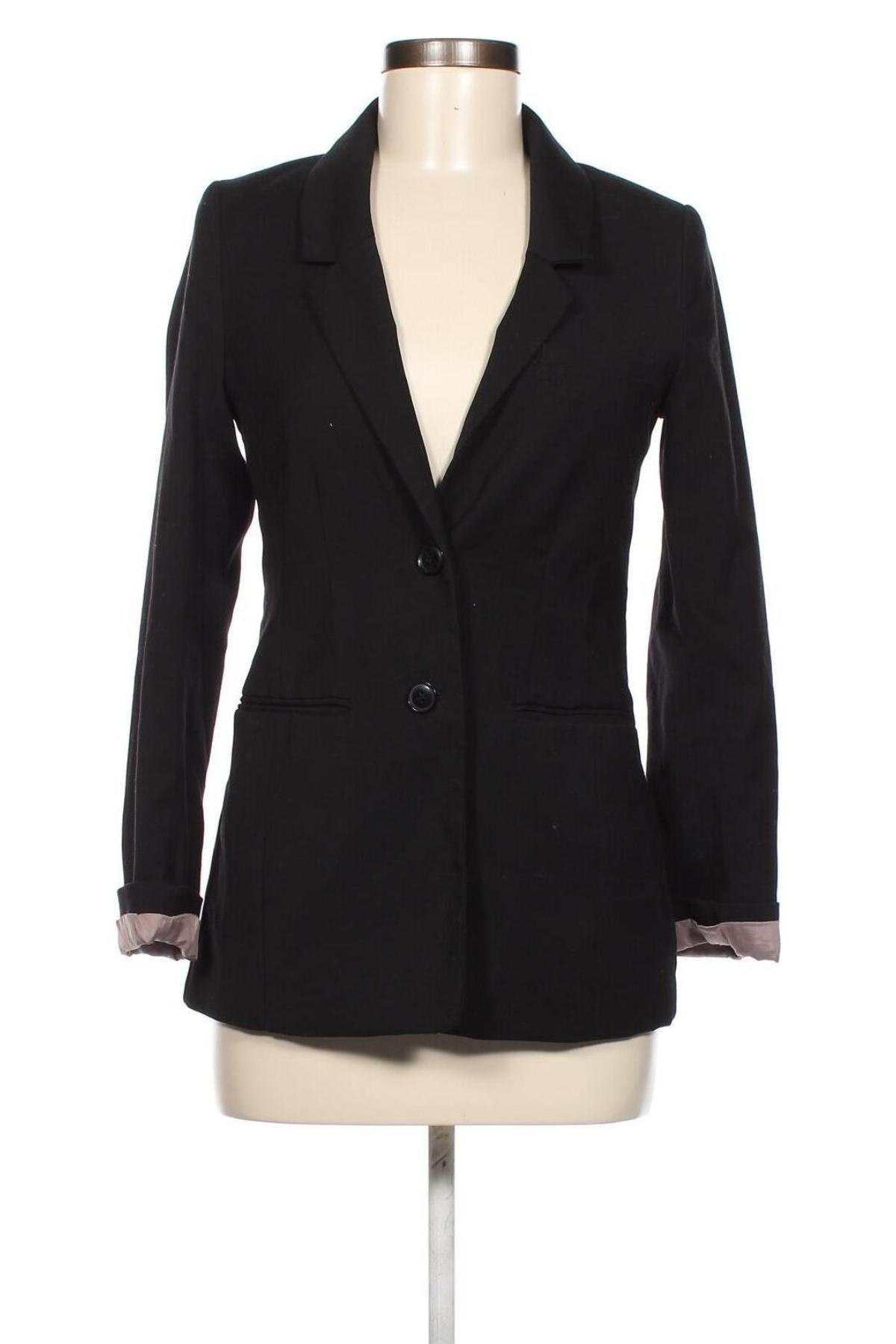 Γυναικείο σακάκι H&M, Μέγεθος XS, Χρώμα Μαύρο, Τιμή 12,61 €