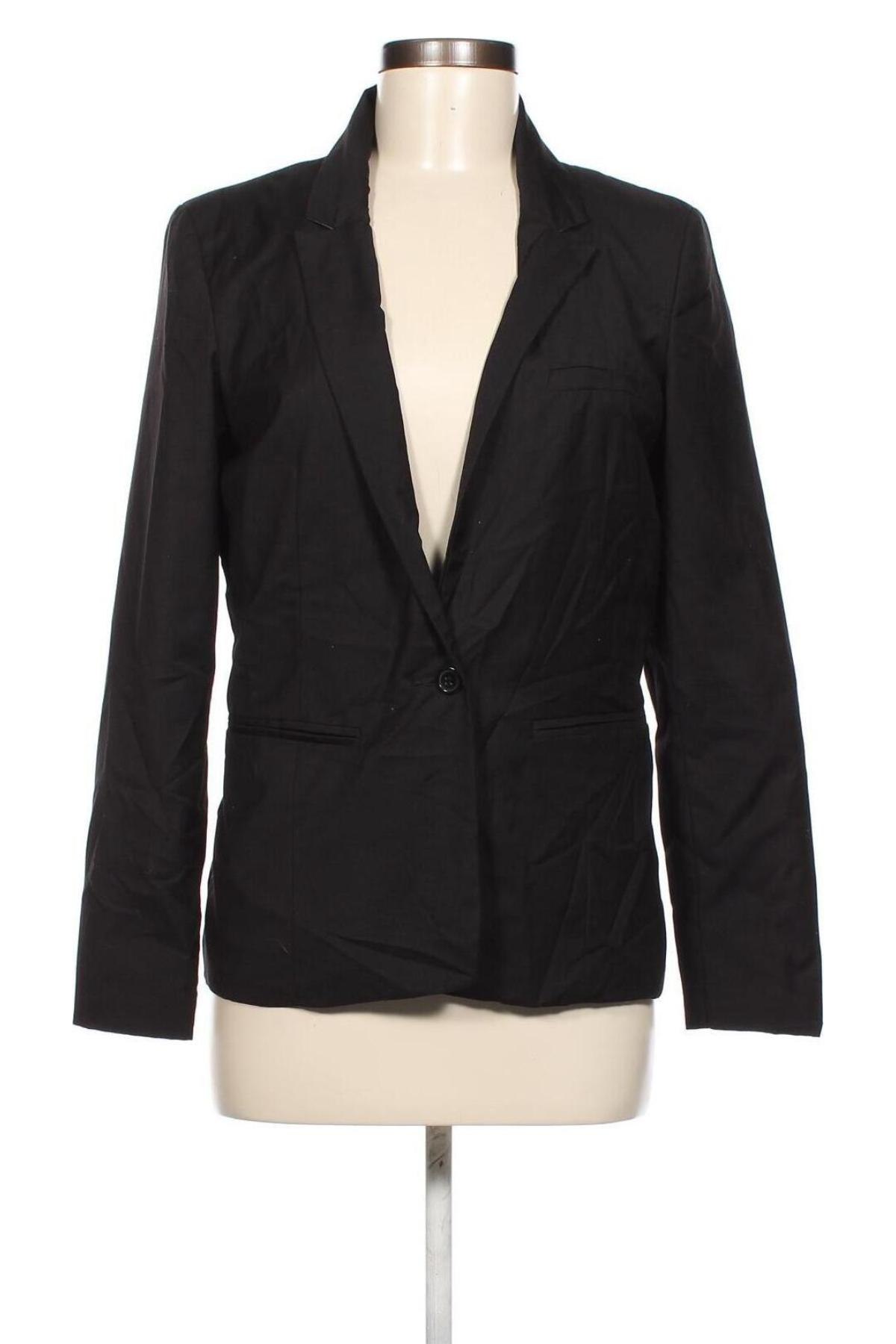 Γυναικείο σακάκι Pull&Bear, Μέγεθος L, Χρώμα Μαύρο, Τιμή 4,08 €