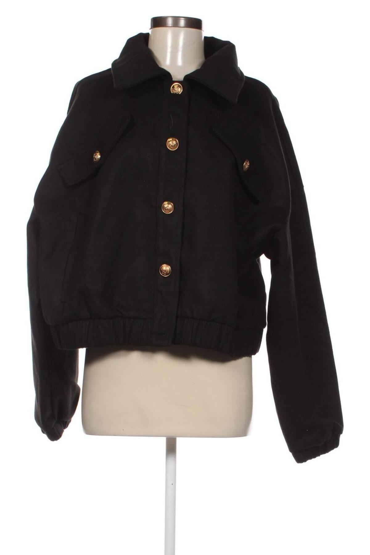 Γυναικείο μπουφάν SHEIN, Μέγεθος 3XL, Χρώμα Μαύρο, Τιμή 13,36 €