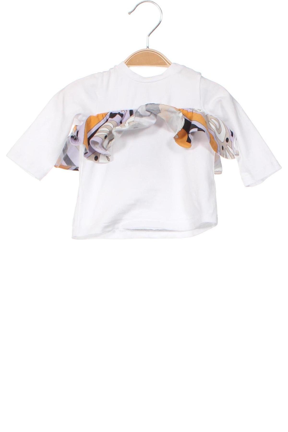Детска блуза Emilio Pucci, Размер 2-3m/ 56-62 см, Цвят Бял, Цена 78,96 лв.