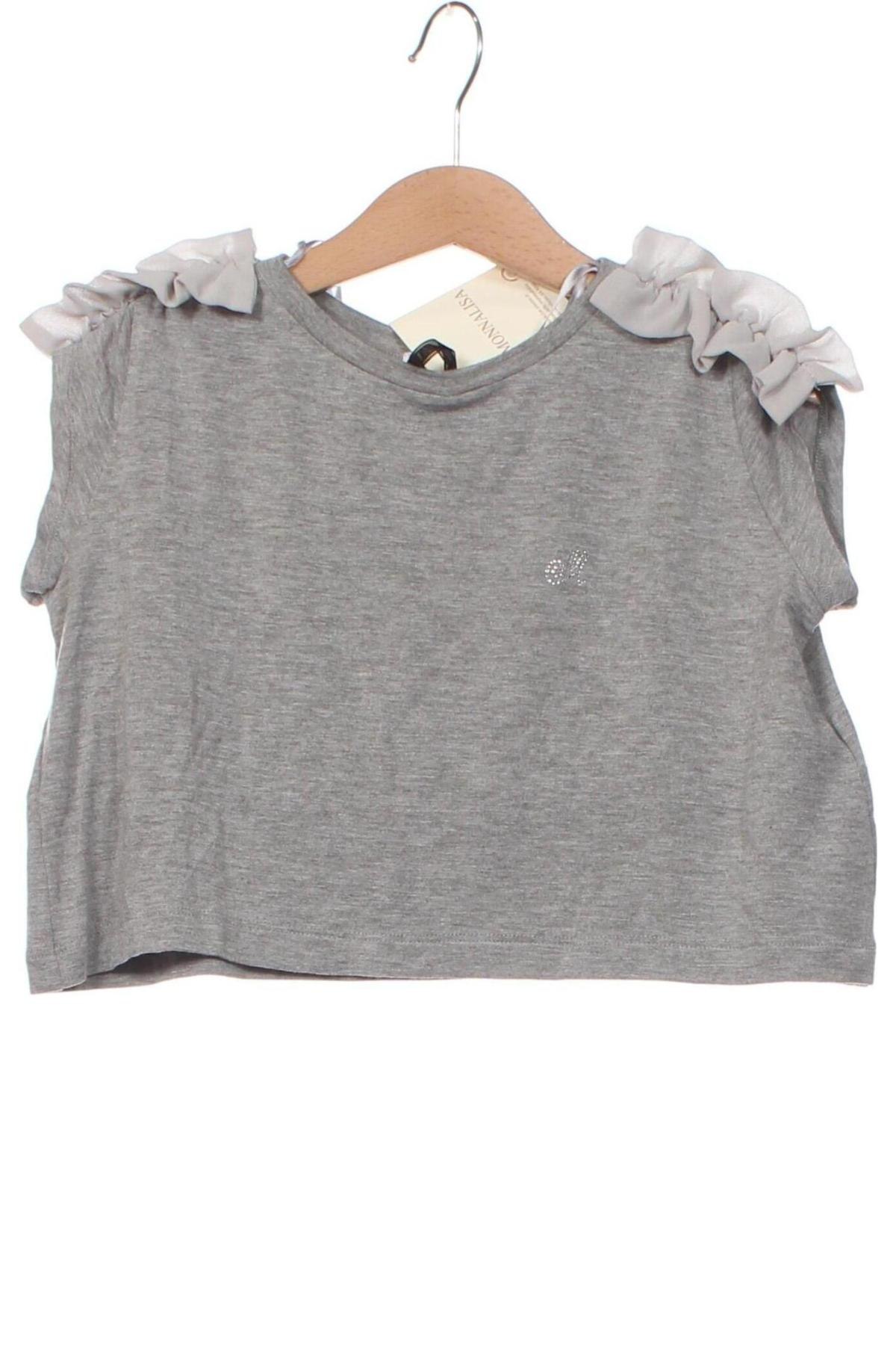 Kinder Shirt Monnalisa, Größe 18-24m/ 86-98 cm, Farbe Grau, Preis 8,89 €
