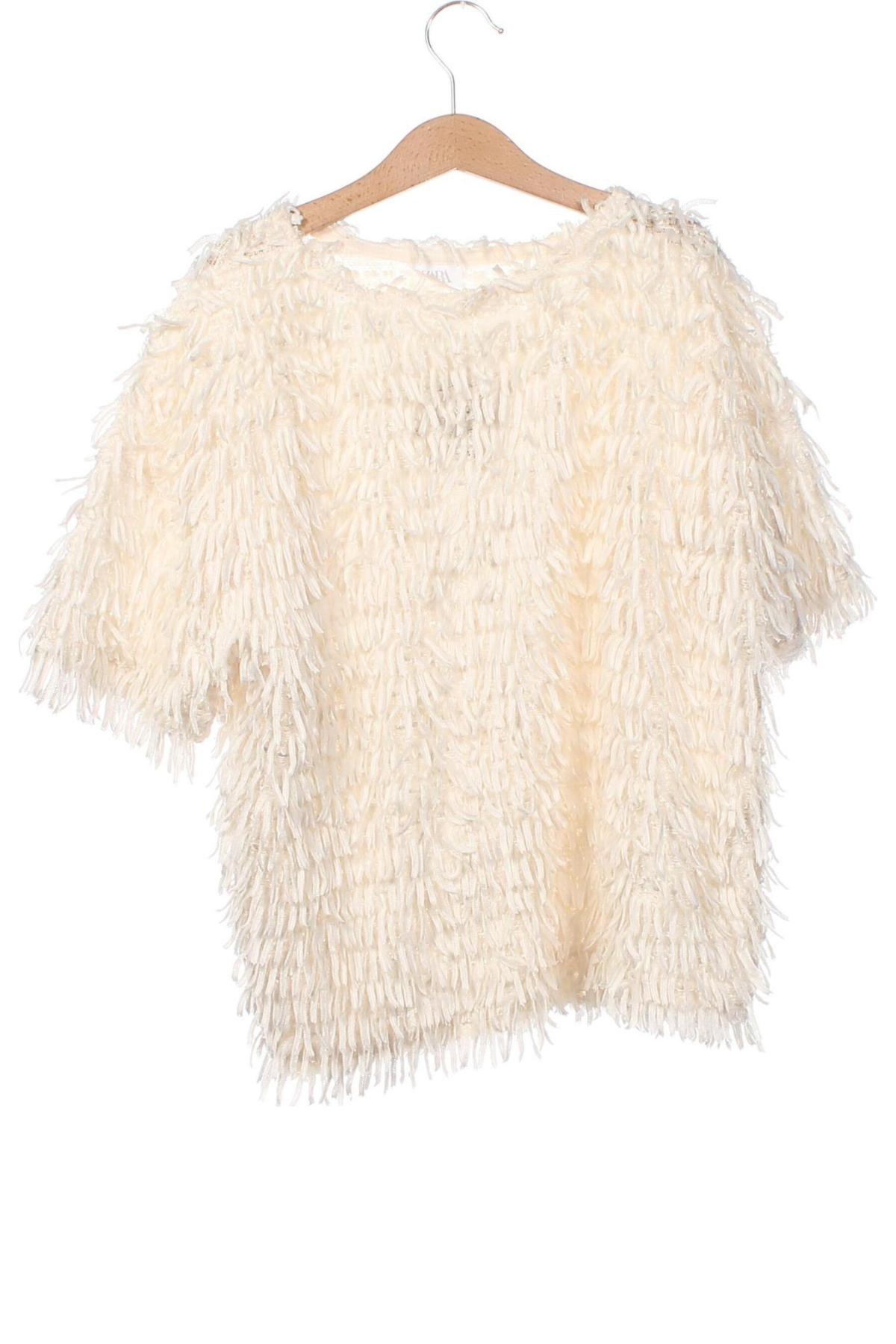 Детска блуза Zara, Размер 11-12y/ 152-158 см, Цвят Екрю, Цена 21,00 лв.