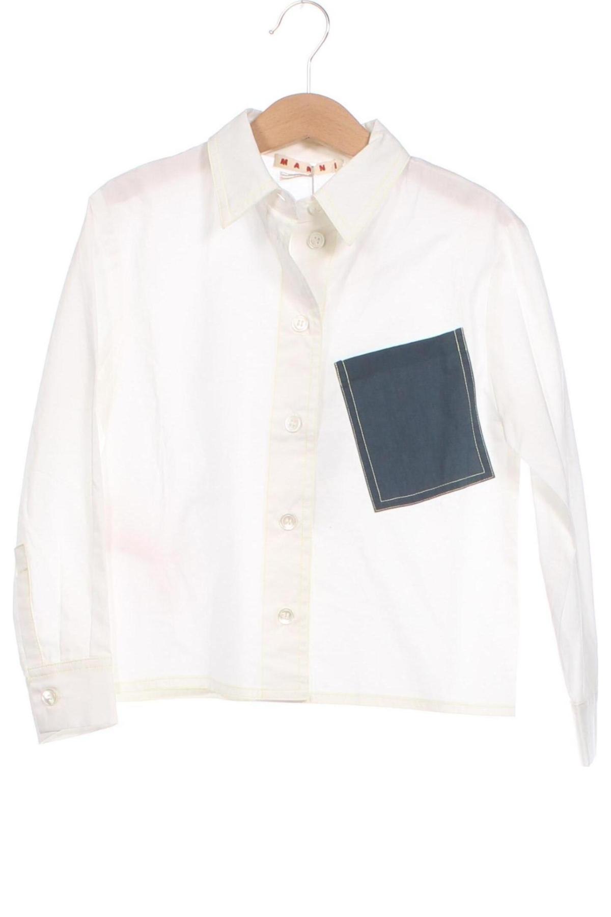 Παιδικό πουκάμισο Marni, Μέγεθος 5-6y/ 116-122 εκ., Χρώμα Λευκό, Τιμή 28,04 €