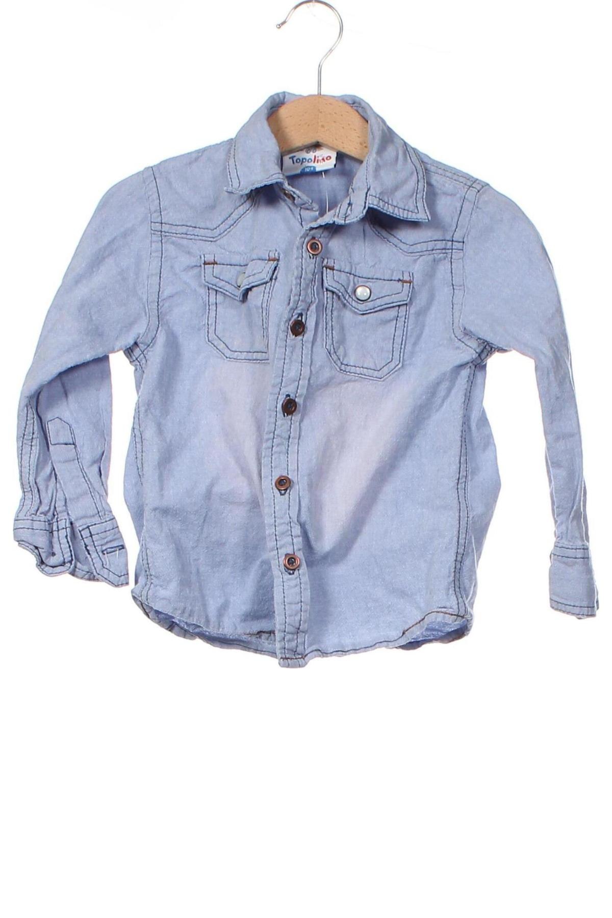 Dětská košile  Topolino, Velikost 2-3y/ 98-104 cm, Barva Modrá, Cena  109,00 Kč