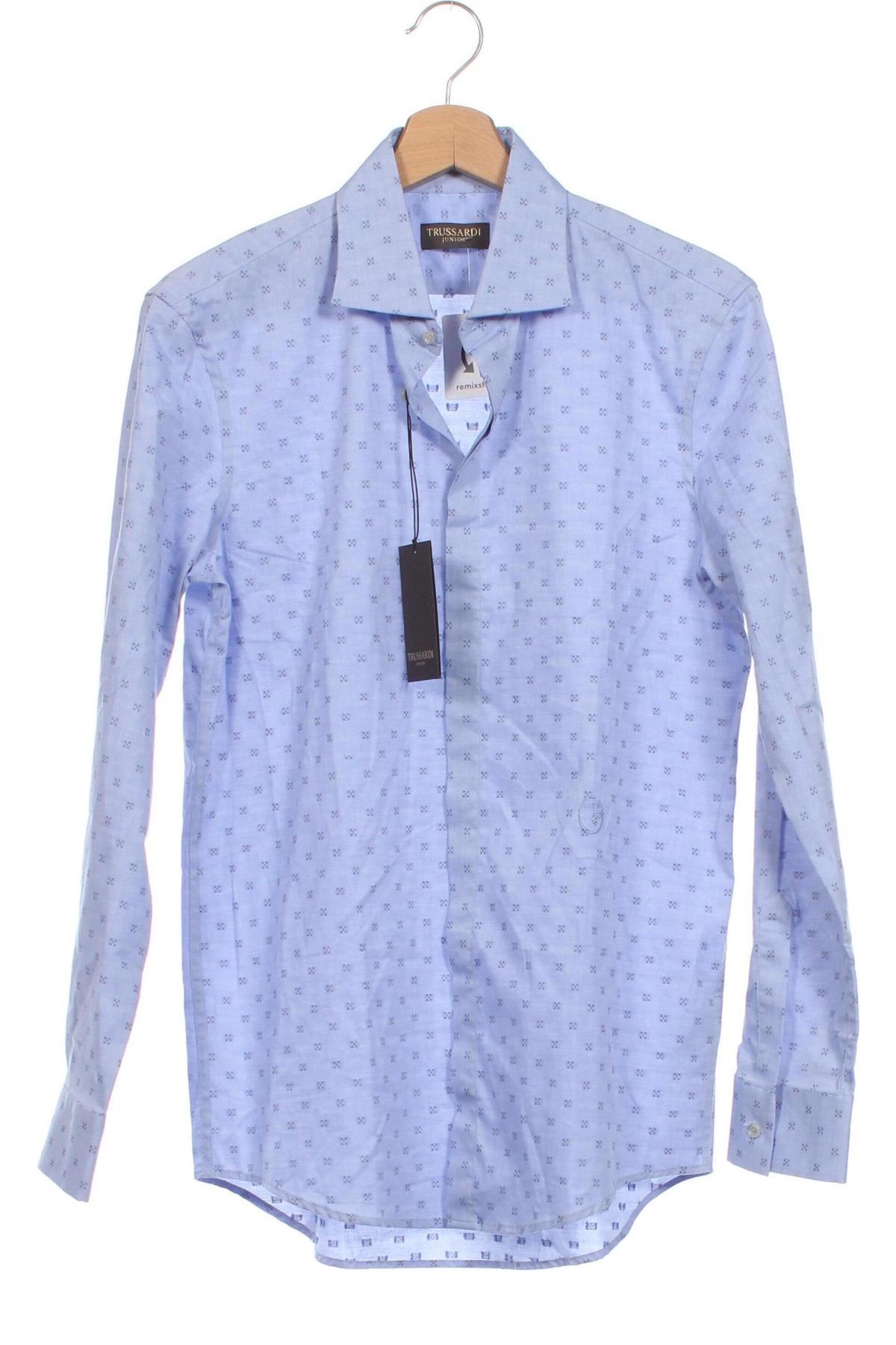 Παιδικό πουκάμισο Trussardi, Μέγεθος 15-18y/ 170-176 εκ., Χρώμα Μπλέ, Τιμή 61,34 €