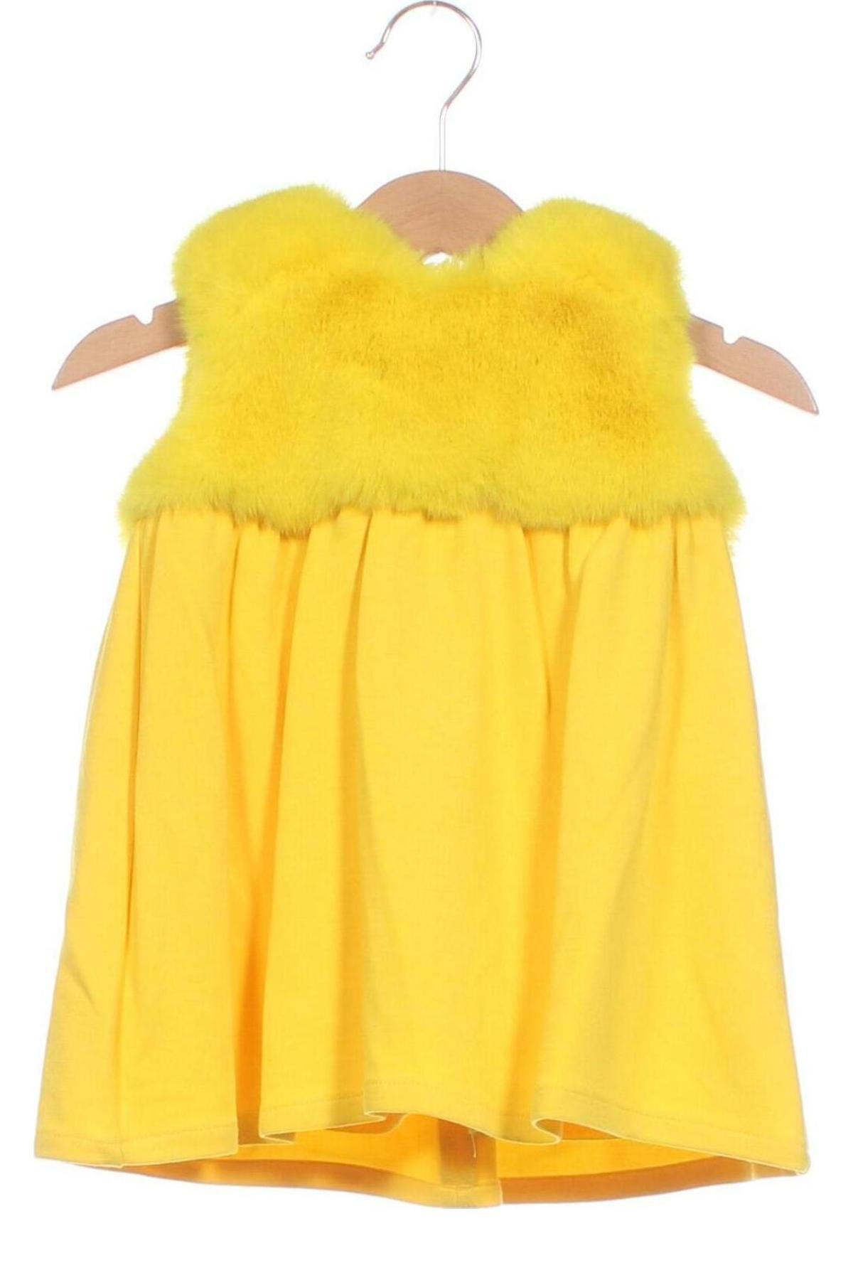 Детска рокля Fun & Fun, Размер 9-12m/ 74-80 см, Цвят Жълт, Цена 21,30 лв.