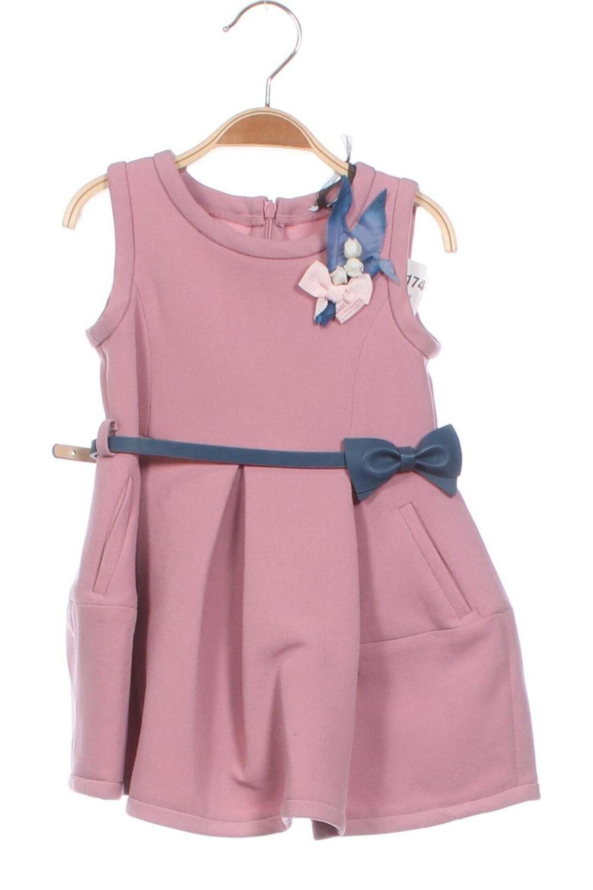 Detské šaty  Monnalisa, Veľkosť 18-24m/ 86-98 cm, Farba Popolavo ružová, Cena  81,96 €