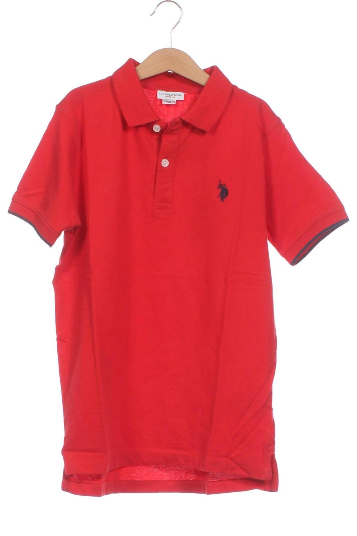 Детска тениска U.S. Polo Assn., Размер 11-12y/ 152-158 см, Цвят Червен, Цена 79,00 лв.