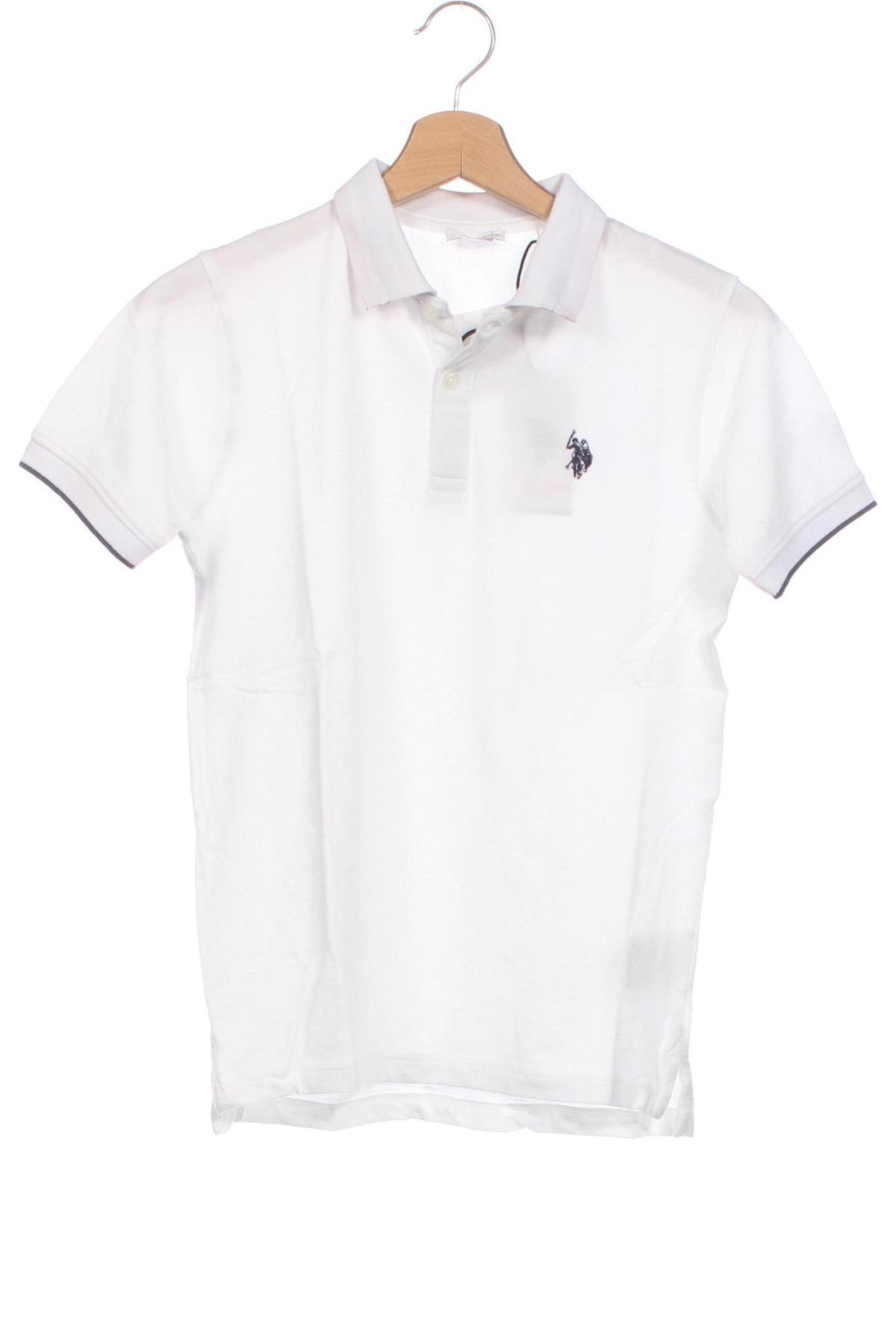 Dziecięcy T-shirt U.S. Polo Assn., Rozmiar 11-12y/ 152-158 cm, Kolor Biały, Cena 210,57 zł