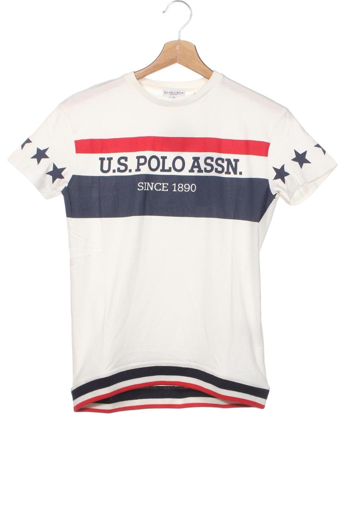 Παιδικό μπλουζάκι U.S. Polo Assn., Μέγεθος 11-12y/ 152-158 εκ., Χρώμα Λευκό, Τιμή 35,57 €