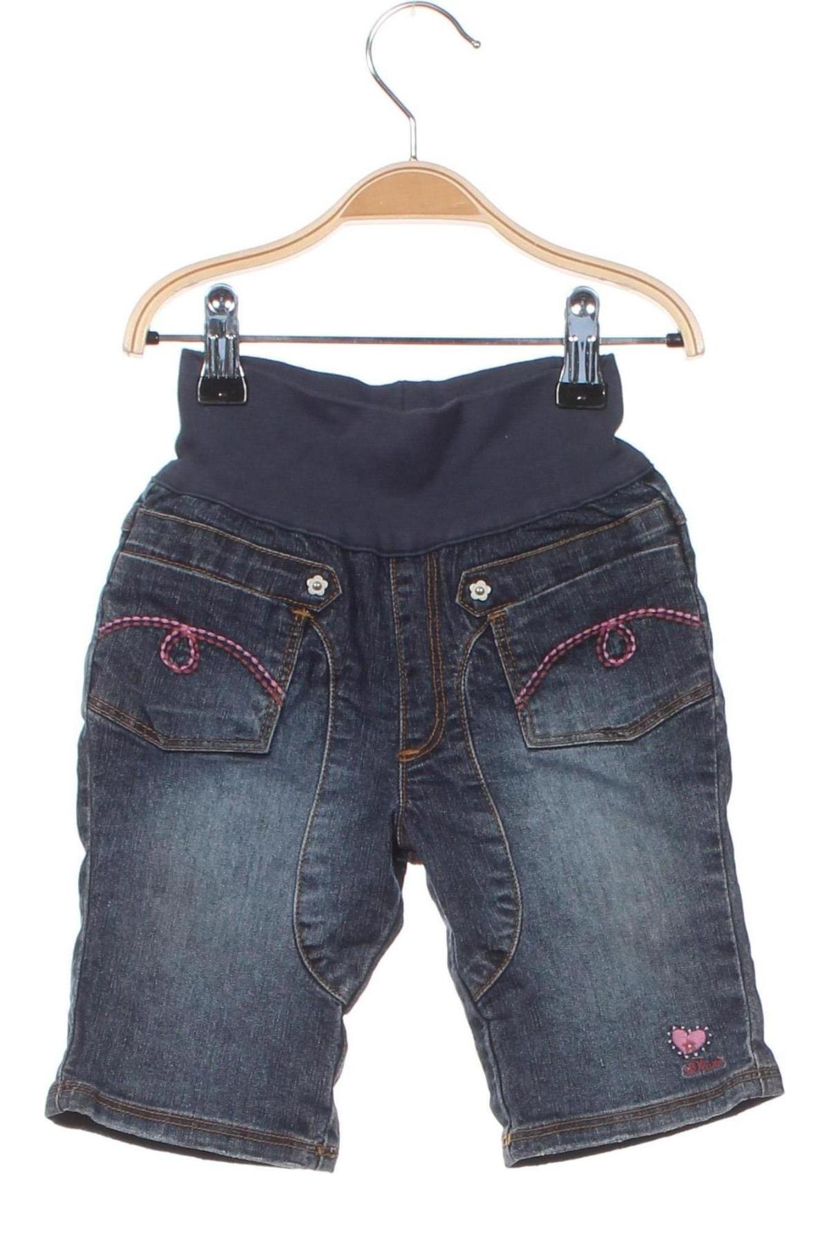 Dziecięce jeansy S.Oliver, Rozmiar 3-6m/ 62-68 cm, Kolor Niebieski, Cena 66,67 zł
