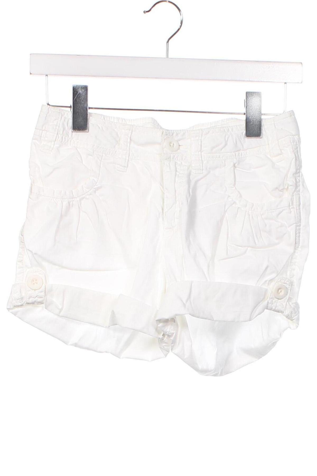 Kinder Shorts H&M, Größe 11-12y/ 152-158 cm, Farbe Weiß, Preis 4,18 €