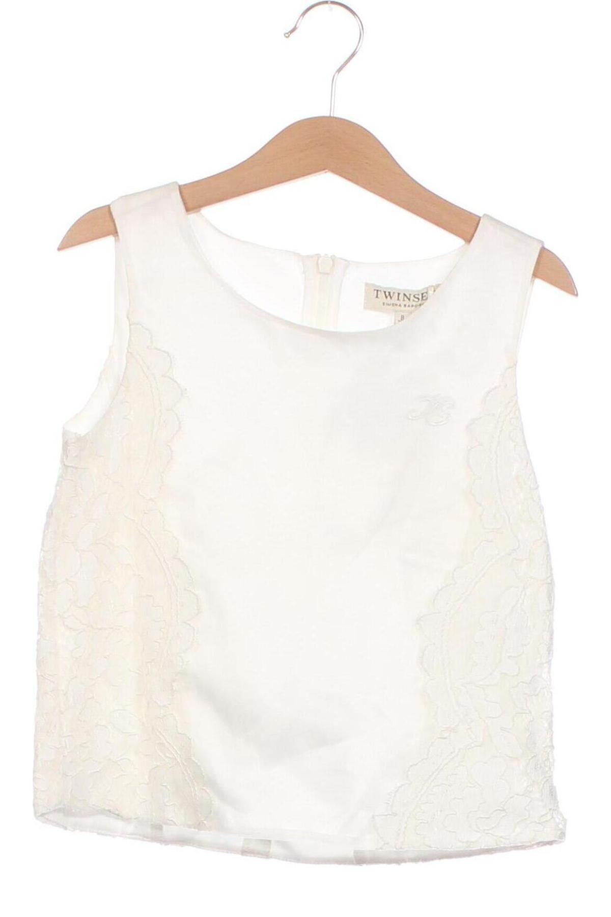 Μπλουζάκι αμάνικο παιδικό TWINSET, Μέγεθος 7-8y/ 128-134 εκ., Χρώμα Λευκό, Τιμή 35,57 €