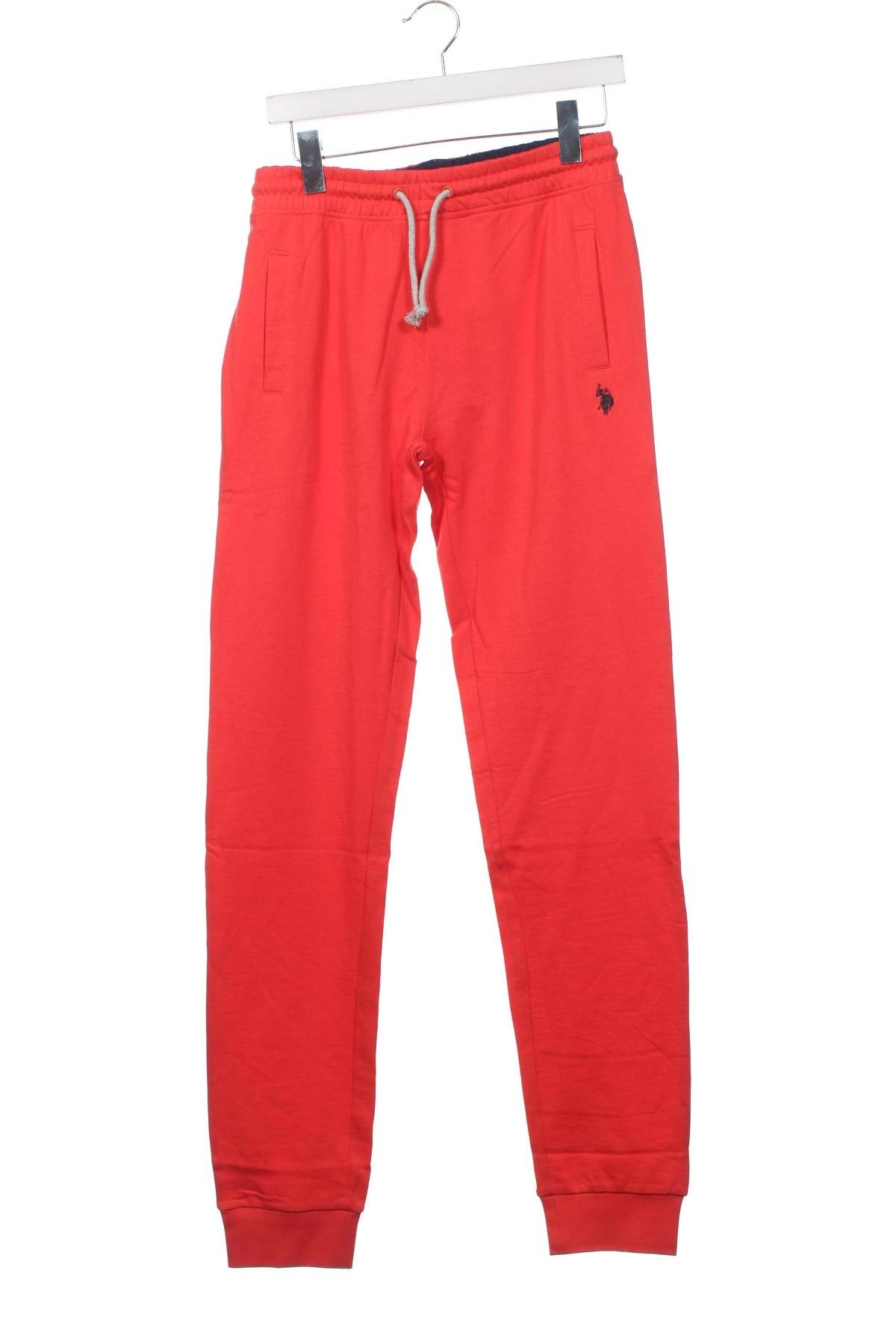 Pantaloni de trening, pentru copii U.S. Polo Assn., Mărime 15-18y/ 170-176 cm, Culoare Roșu, Preț 93,95 Lei