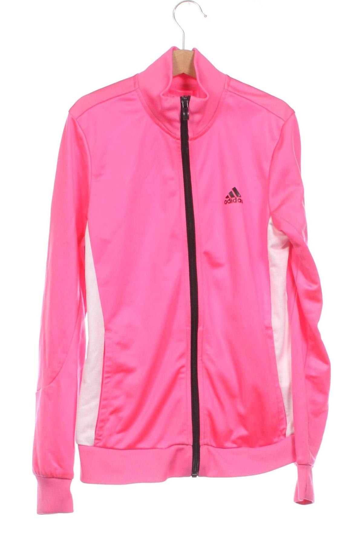 Детско спортно горнище Adidas, Размер 10-11y/ 146-152 см, Цвят Розов, Цена 24,06 лв.