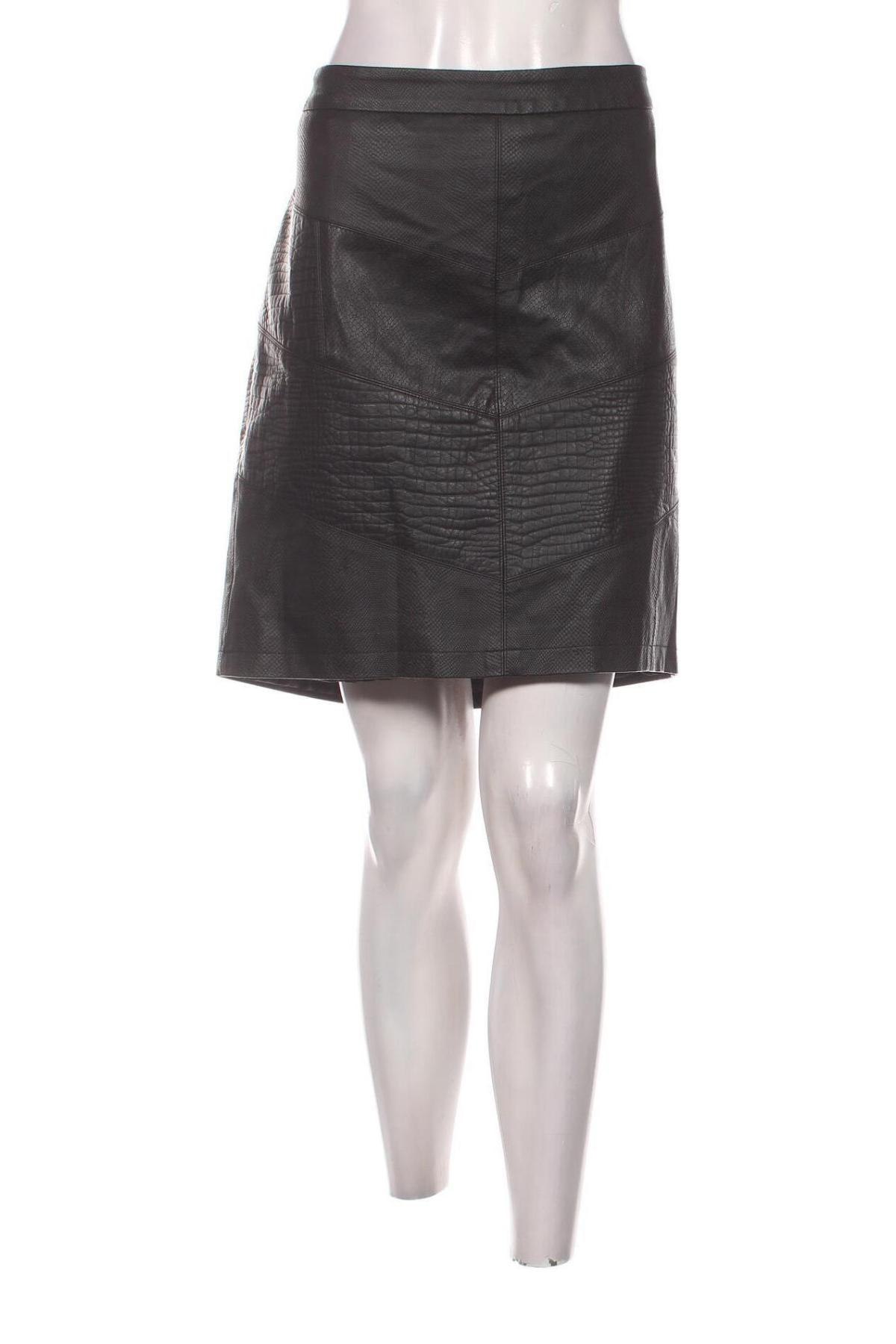 Δερμάτινη φούστα Ms Mode, Μέγεθος XXL, Χρώμα Μαύρο, Τιμή 14,84 €