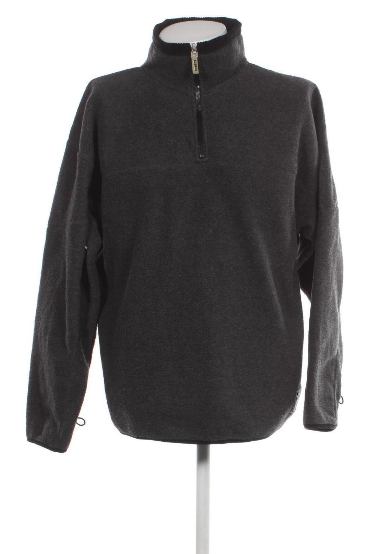 Ανδρική μπλούζα fleece Cbc, Μέγεθος L, Χρώμα Γκρί, Τιμή 9,81 €