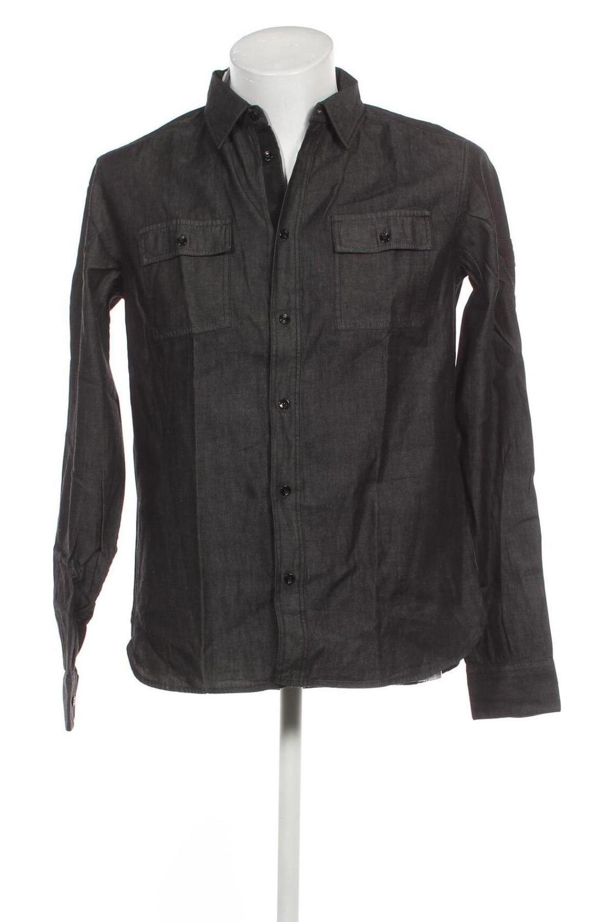 Herrenhemd Armani Jeans, Größe L, Farbe Grau, Preis € 102,58