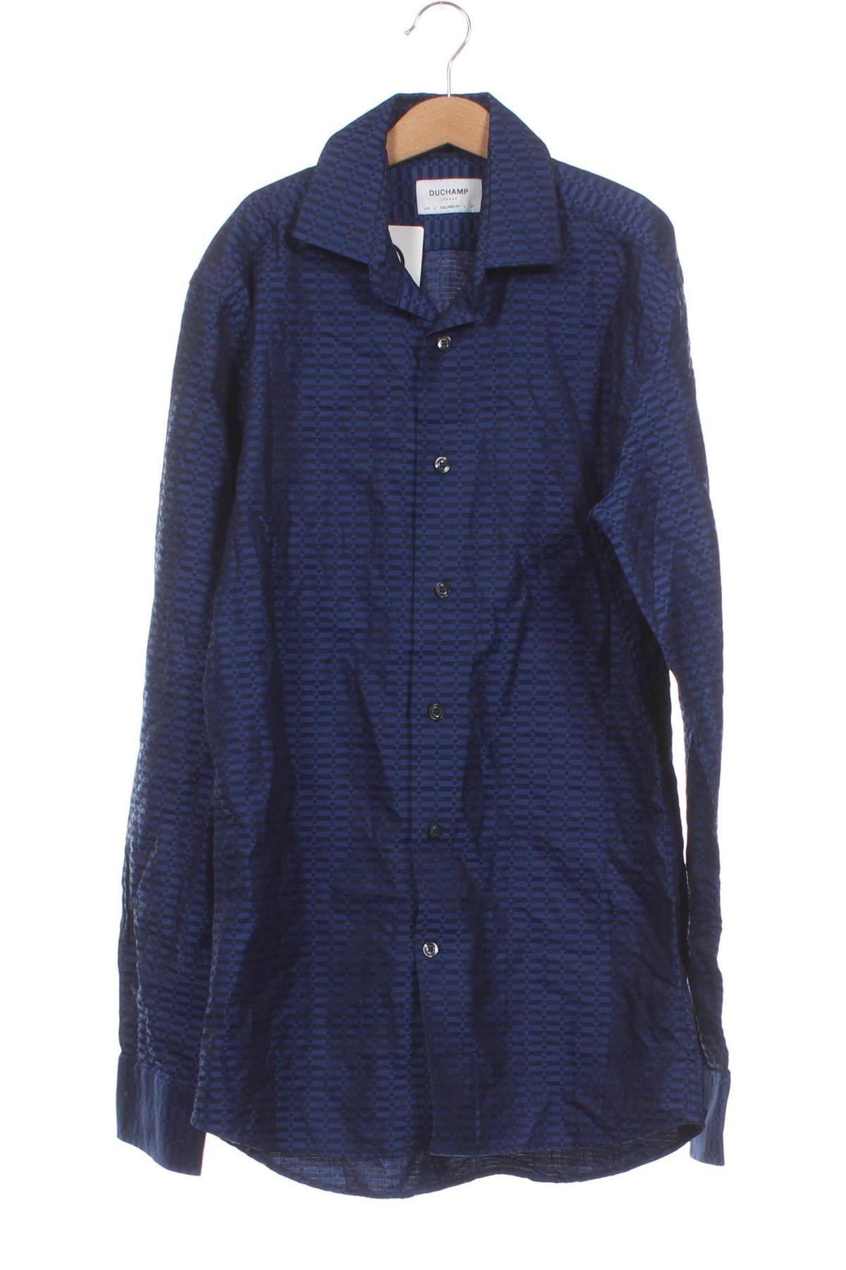 Ανδρικό πουκάμισο Duchamp, Μέγεθος S, Χρώμα Μπλέ, Τιμή 2,89 €