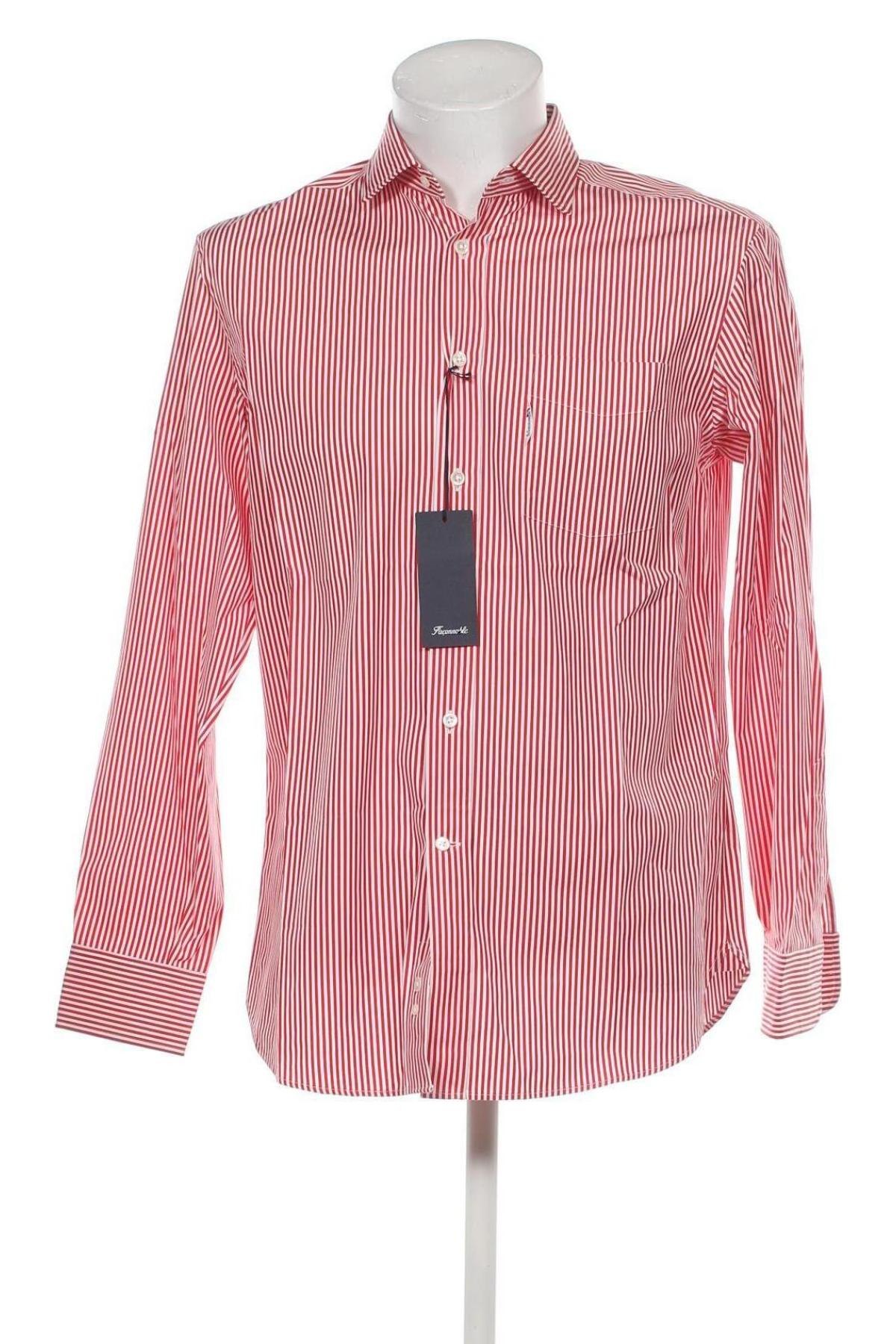 Мъжка риза Faconnable, Размер M, Цвят Многоцветен, Цена 97,51 лв.