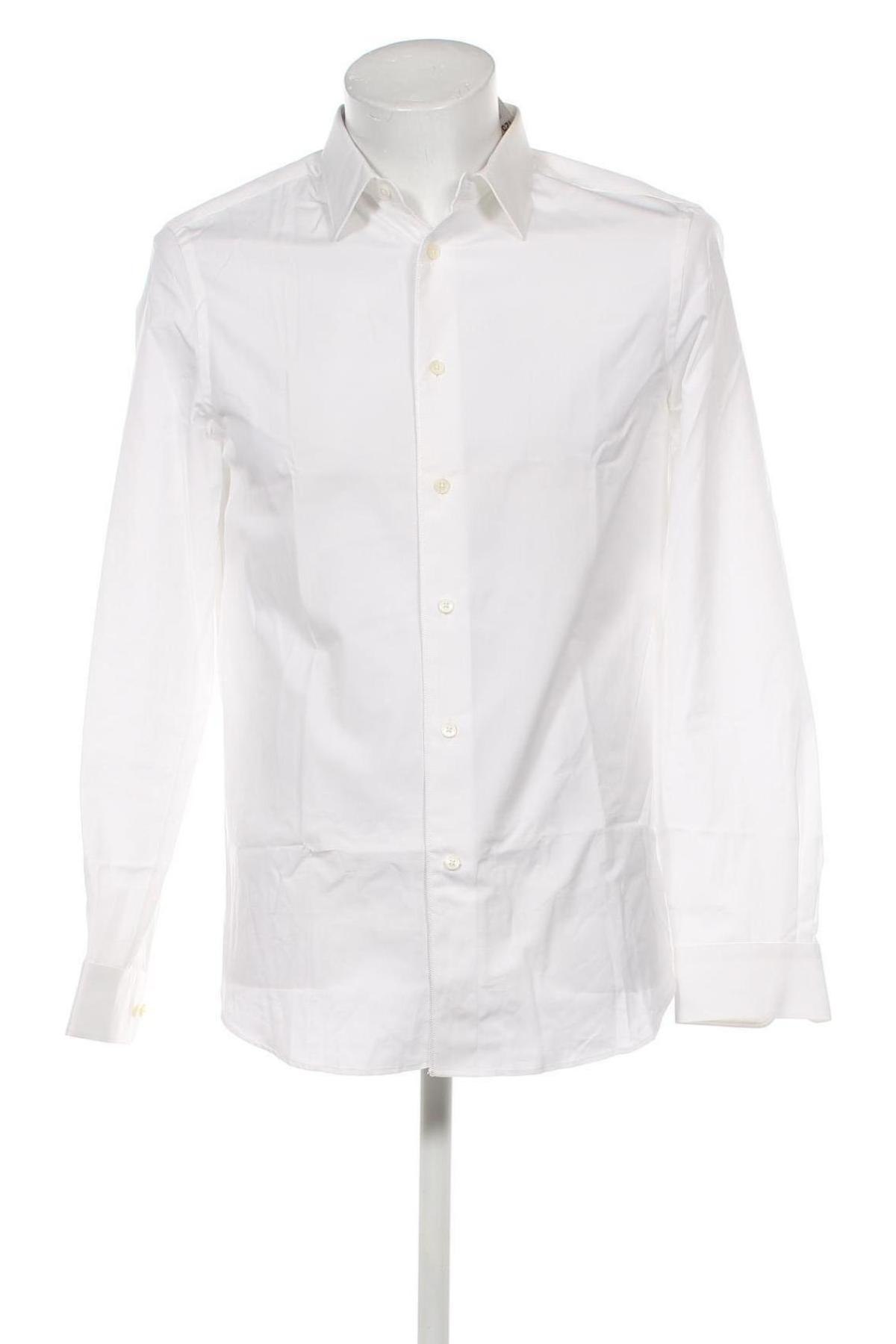 Herrenhemd Faconnable, Größe M, Farbe Weiß, Preis 102,58 €