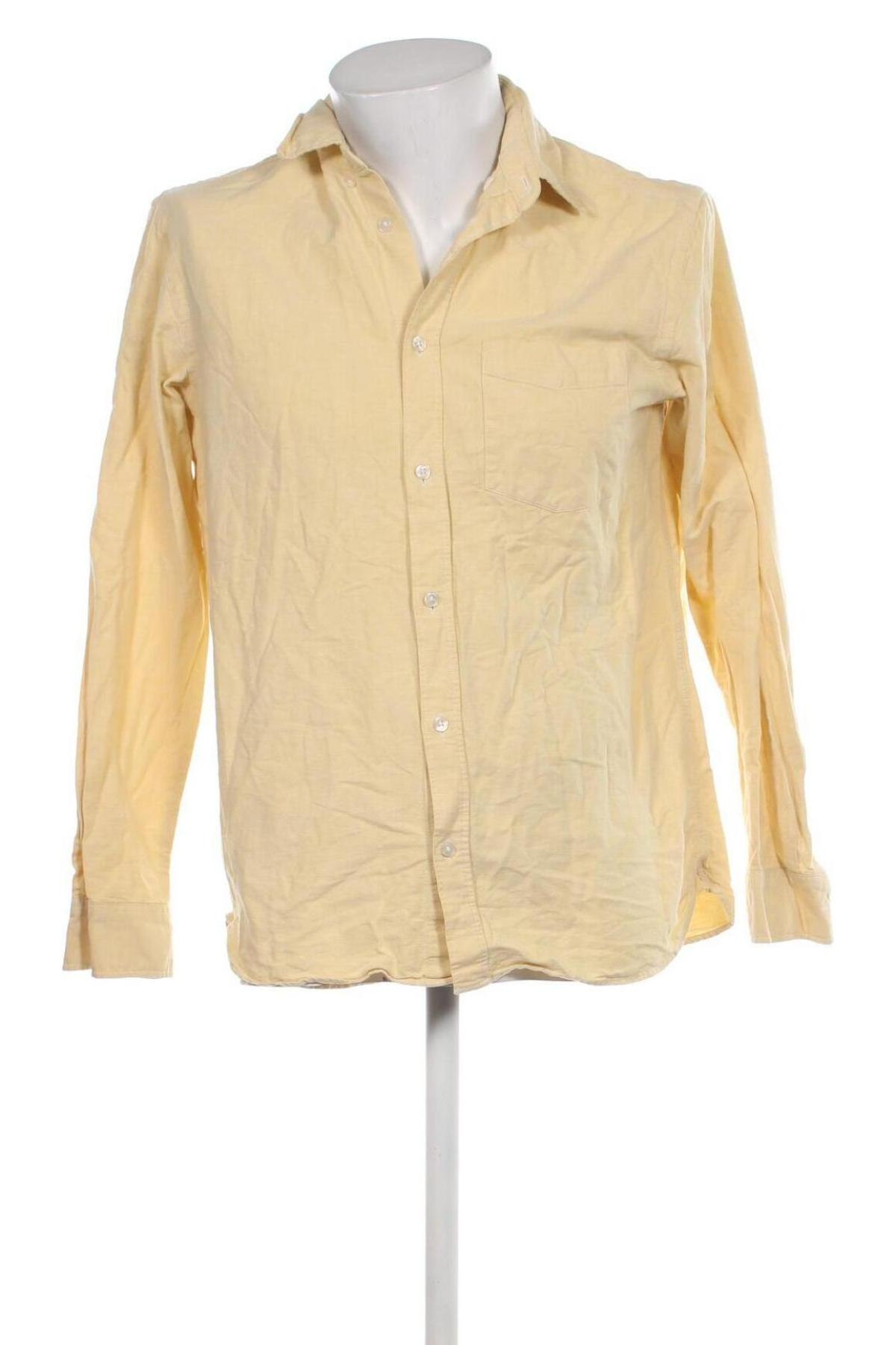 Мъжка риза H&M L.O.G.G., Размер M, Цвят Жълт, Цена 10,00 лв.
