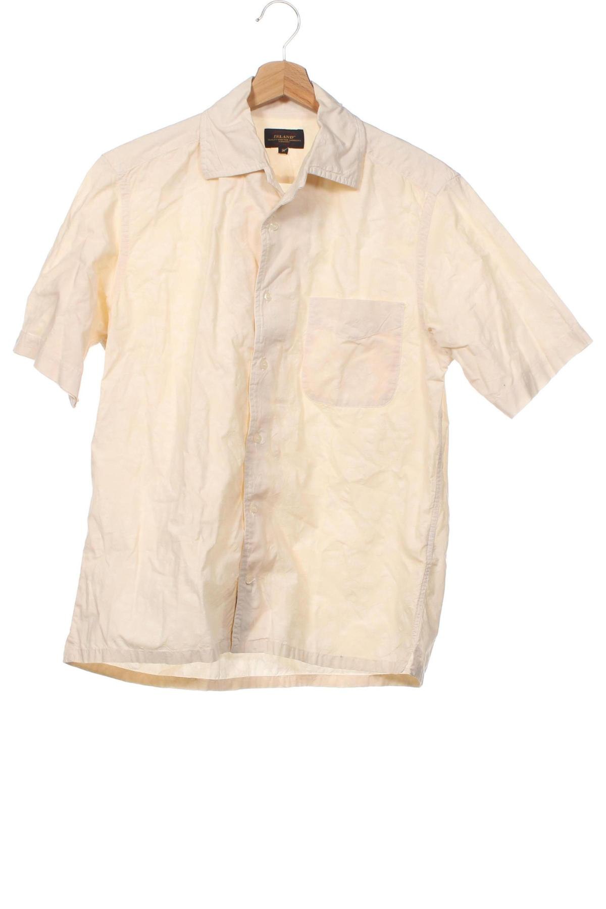 Мъжка риза Island, Размер S, Цвят Бежов, Цена 5,05 лв.