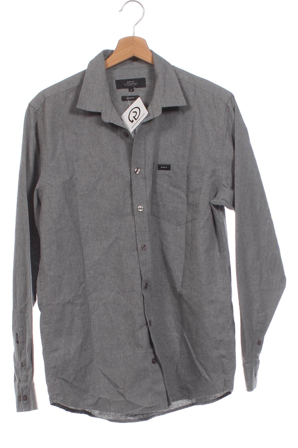 Herrenhemd MAKIA, Größe M, Farbe Grau, Preis 27,14 €