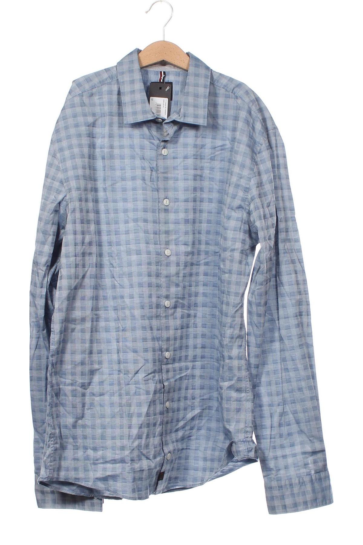 Ανδρικό πουκάμισο Strellson, Μέγεθος M, Χρώμα Μπλέ, Τιμή 60,31 €