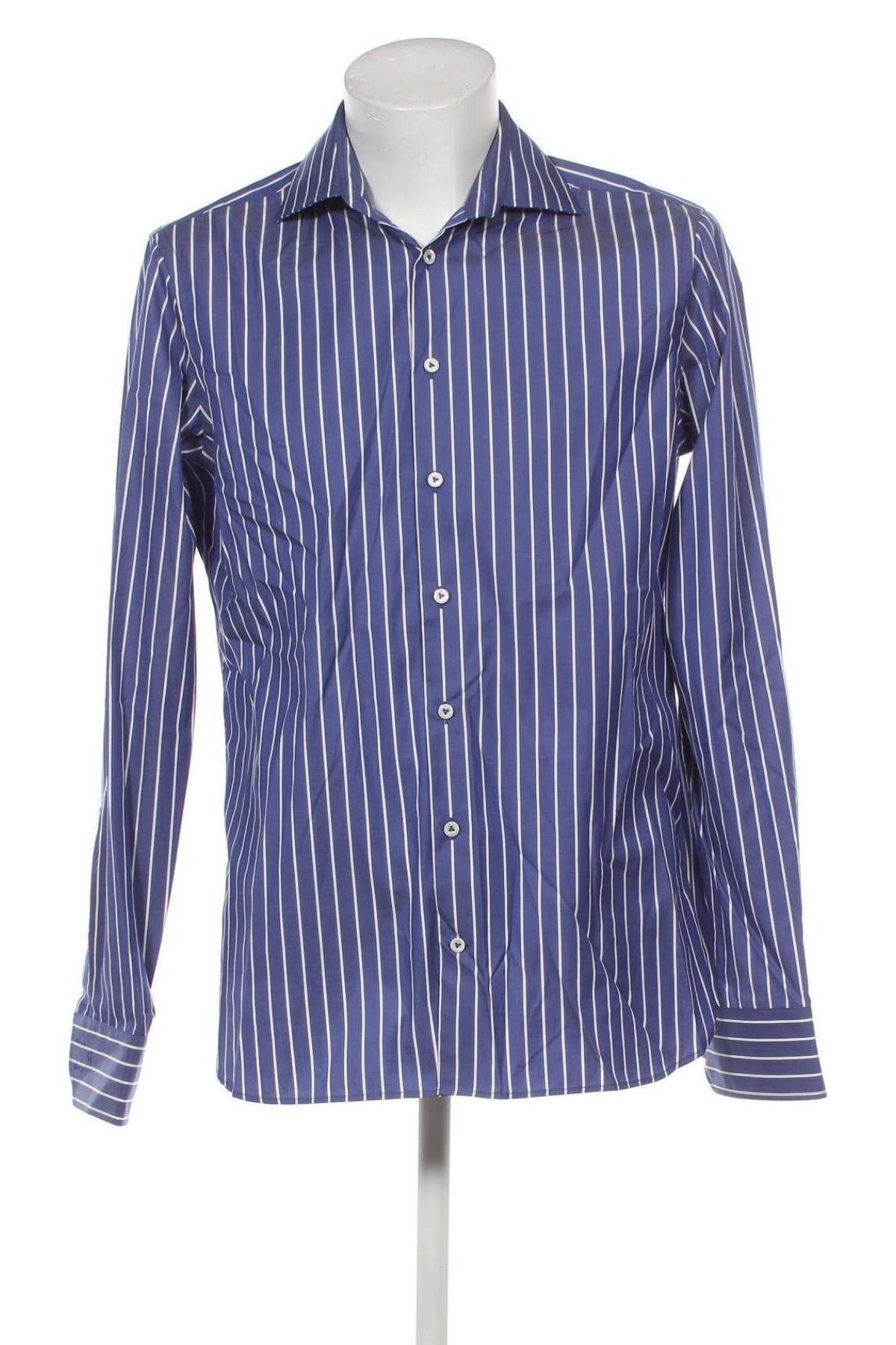 Мъжка риза Van Laack, Размер L, Цвят Син, Цена 150,00 лв.