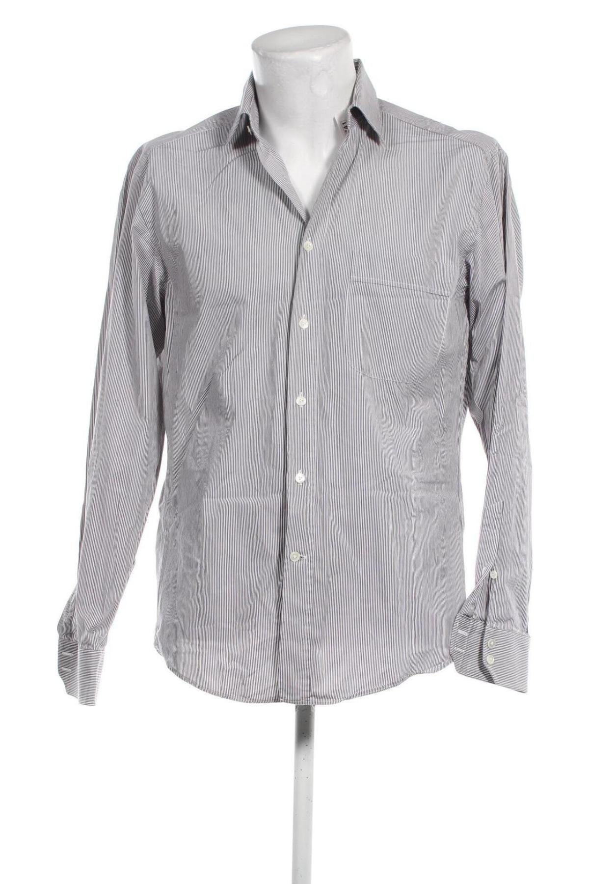 Herrenhemd Van Laack, Größe M, Farbe Grau, Preis € 5,64