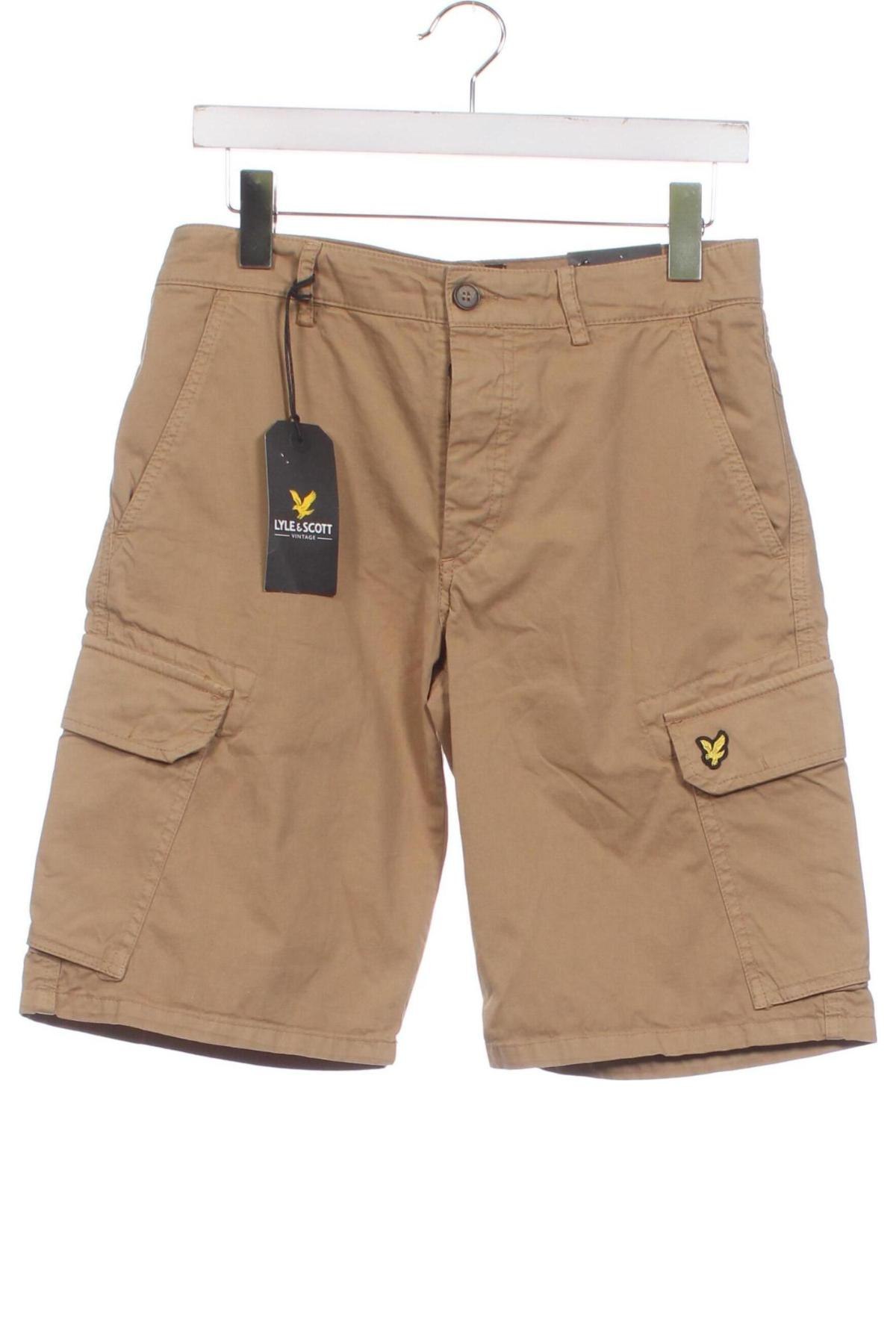 Мъжки къс панталон Lyle & Scott, Размер S, Цвят Бежов, Цена 19,14 лв.