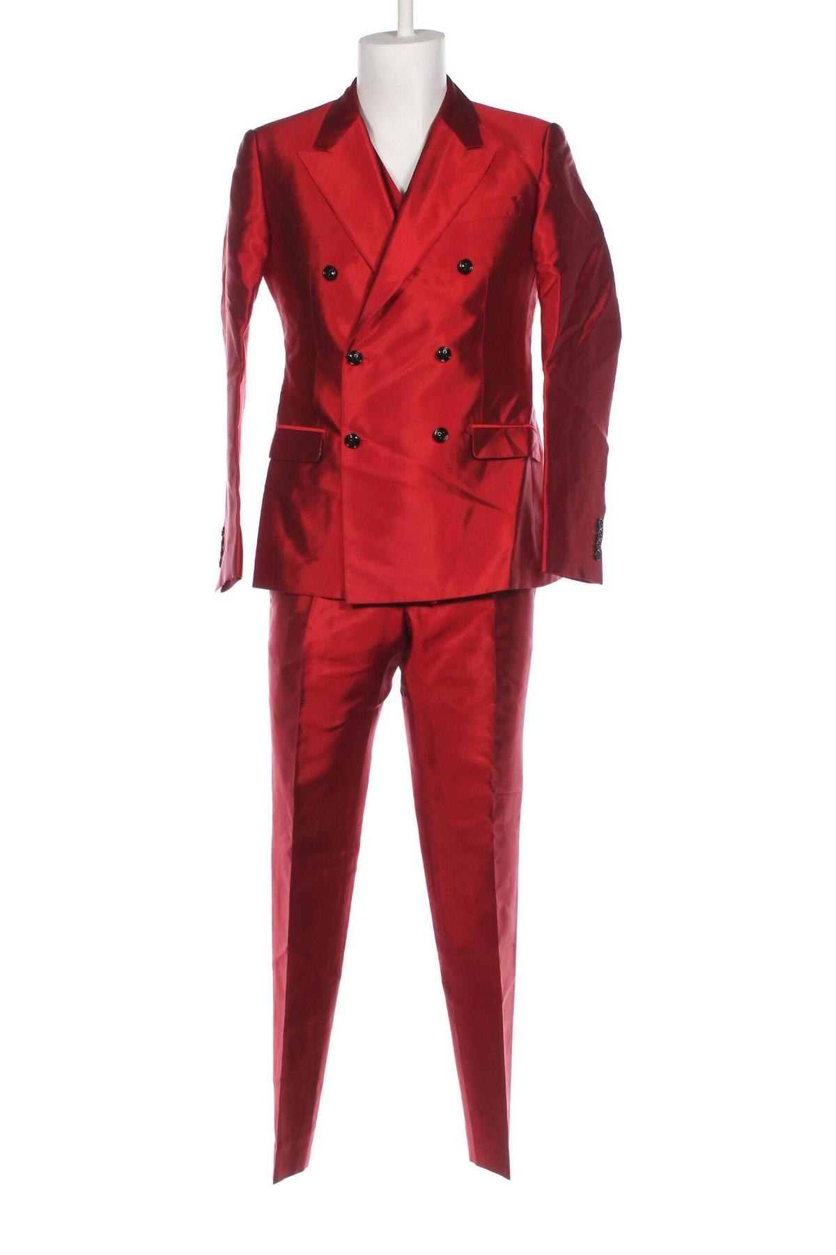 Costum de bărbați Dolce & Gabbana, Mărime M, Culoare Roșu, Preț 4.234,21 Lei