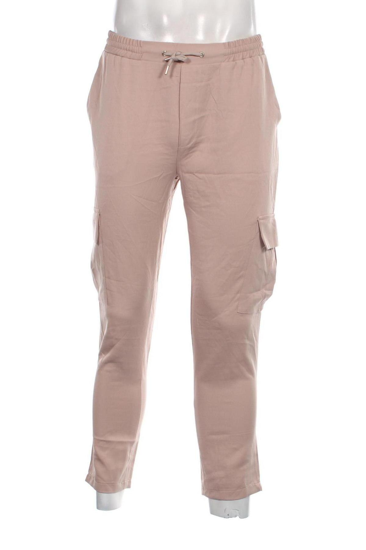 Ανδρικό παντελόνι Boohoo, Μέγεθος M, Χρώμα  Μπέζ, Τιμή 3,59 €