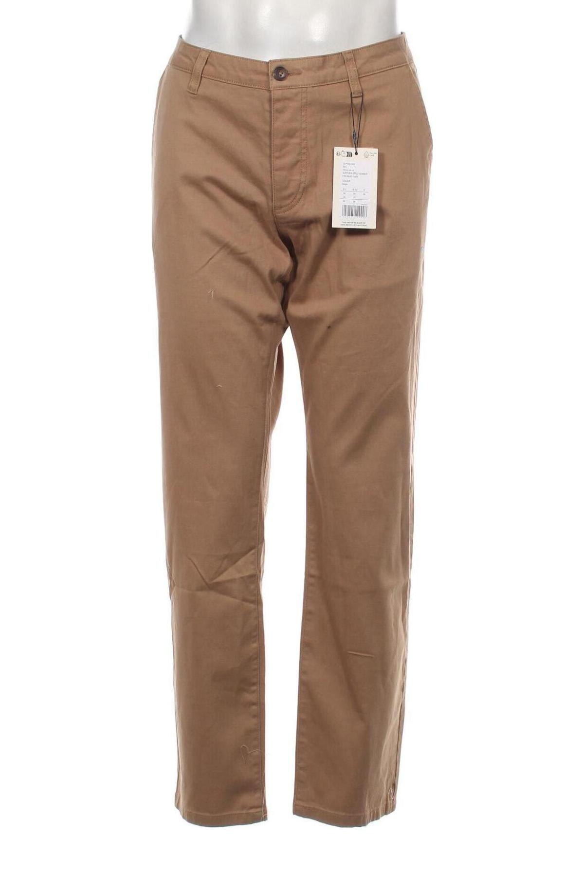 Мъжки панталон Pier One, Размер L, Цвят Бежов, Цена 46,00 лв.