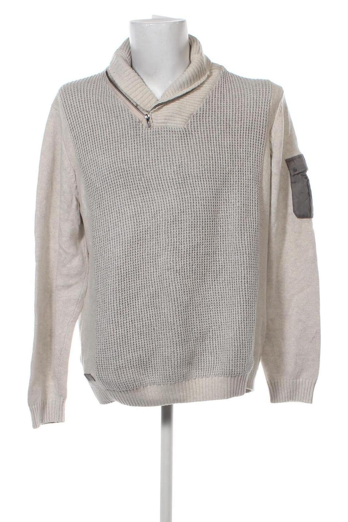 Мъжки пуловер Angelo Litrico, Размер XL, Цвят Бежов, Цена 14,50 лв.
