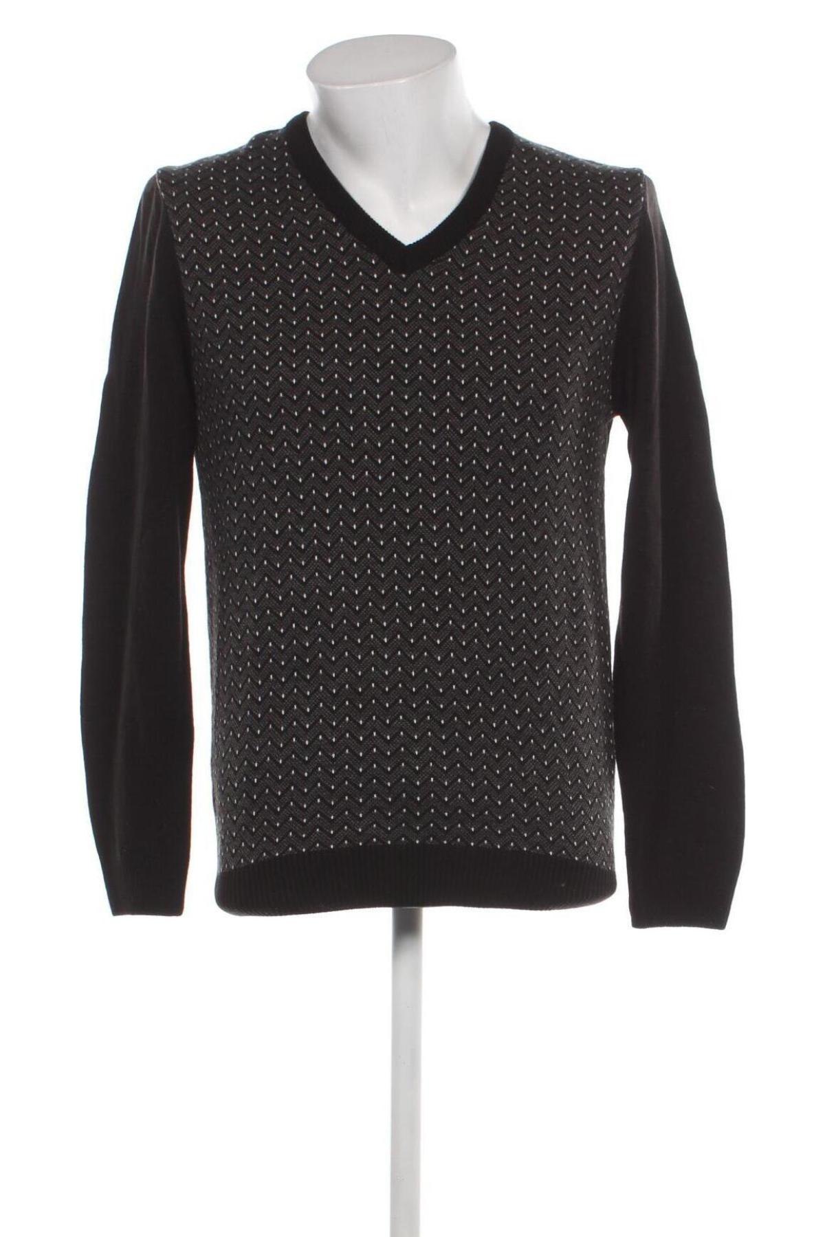 Ανδρικό πουλόβερ Defacto, Μέγεθος L, Χρώμα Μαύρο, Τιμή 5,38 €