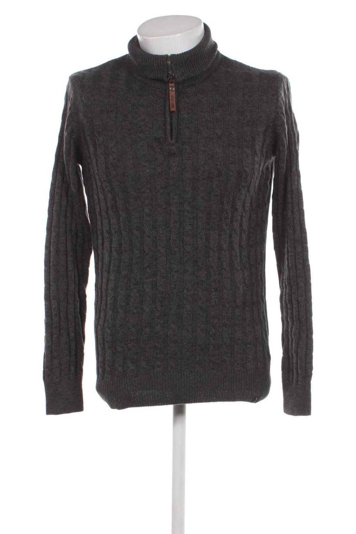 Мъжки пуловер Indicode, Размер M, Цвят Сив, Цена 11,52 лв.